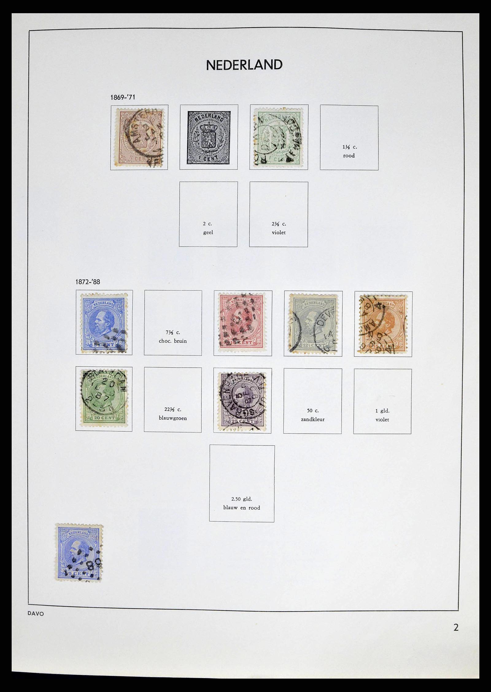 38709 0002 - Postzegelverzameling 38709 Nederland 1867-1986.