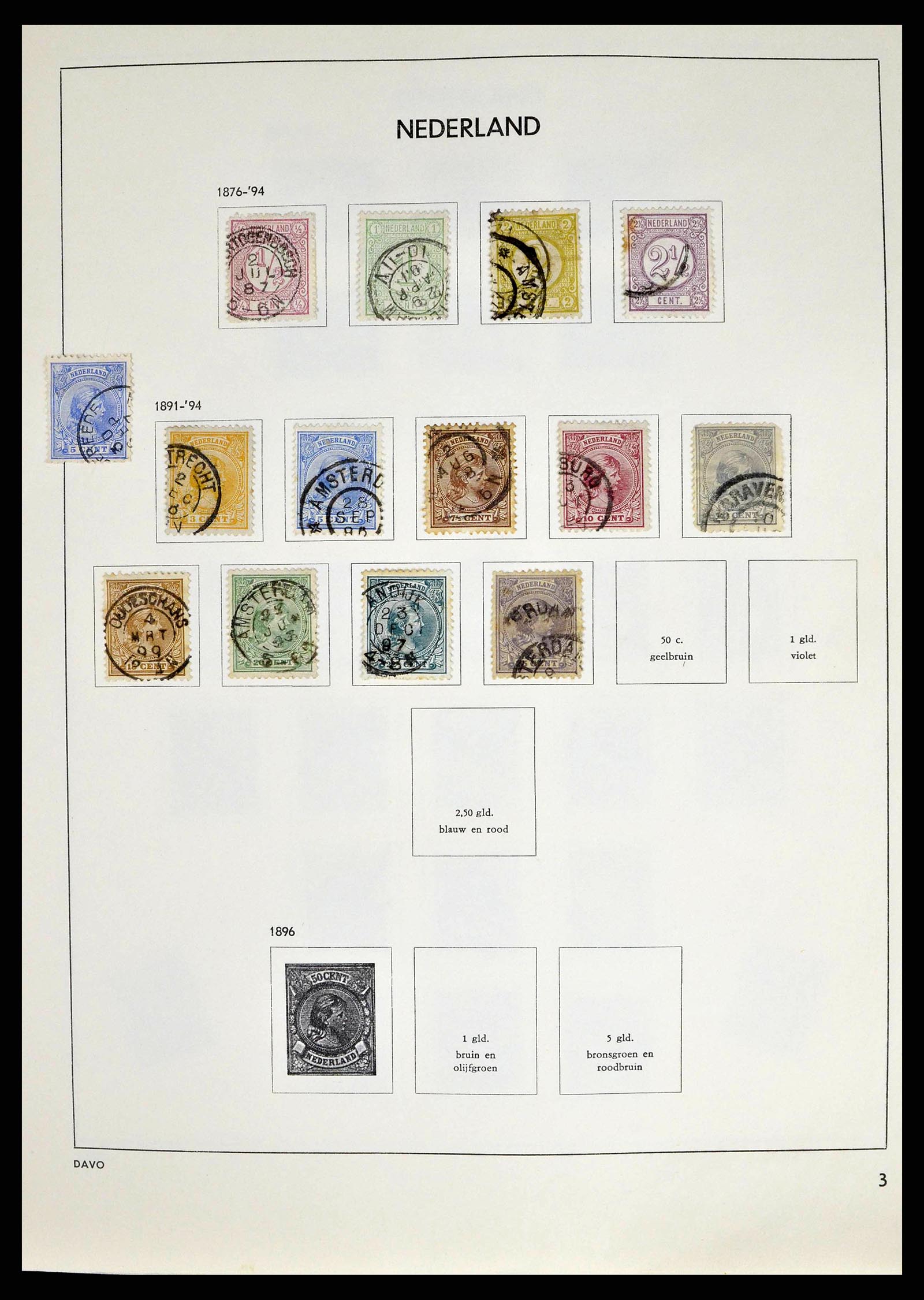38709 0003 - Postzegelverzameling 38709 Nederland 1867-1986.