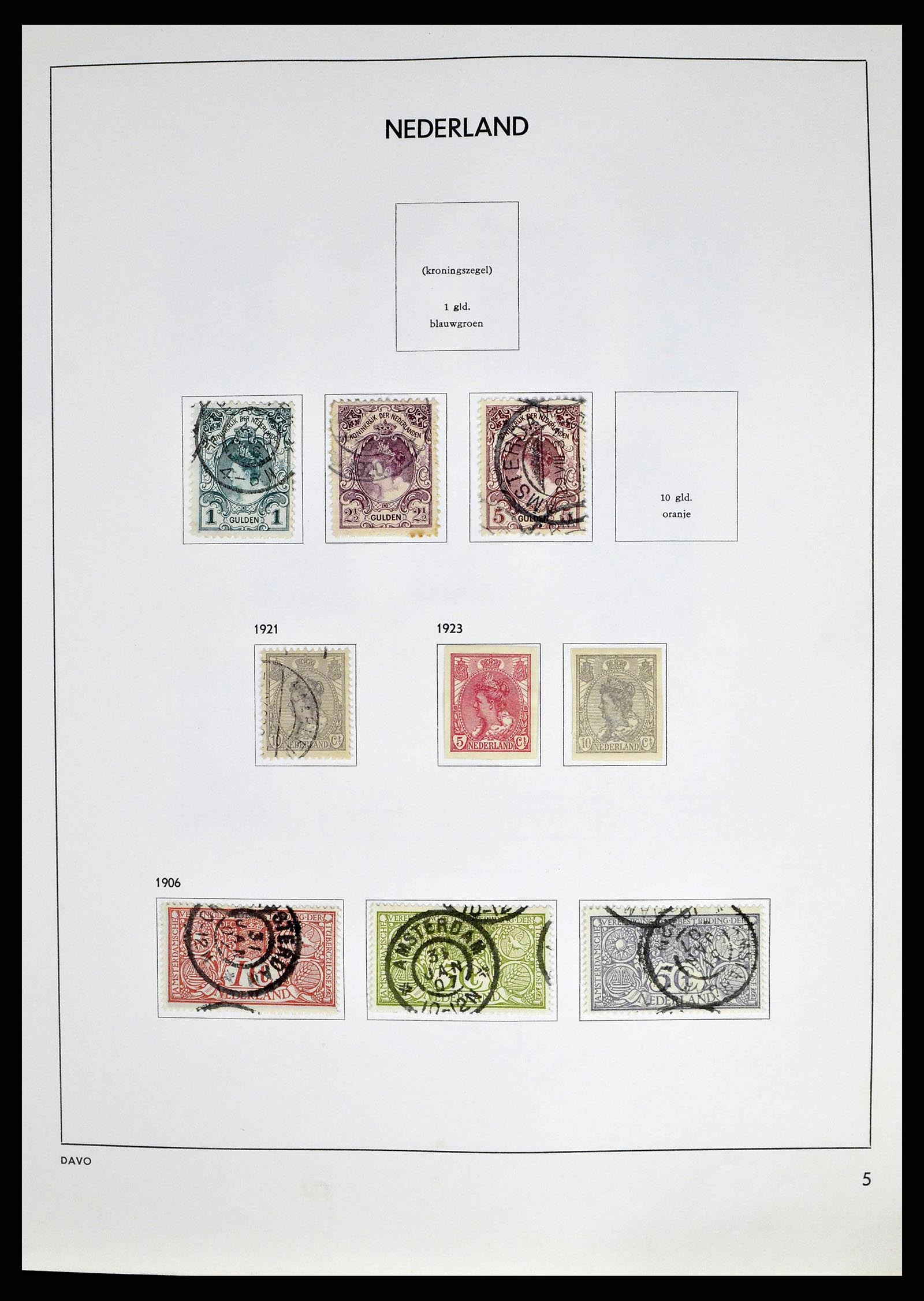 38709 0005 - Postzegelverzameling 38709 Nederland 1867-1986.
