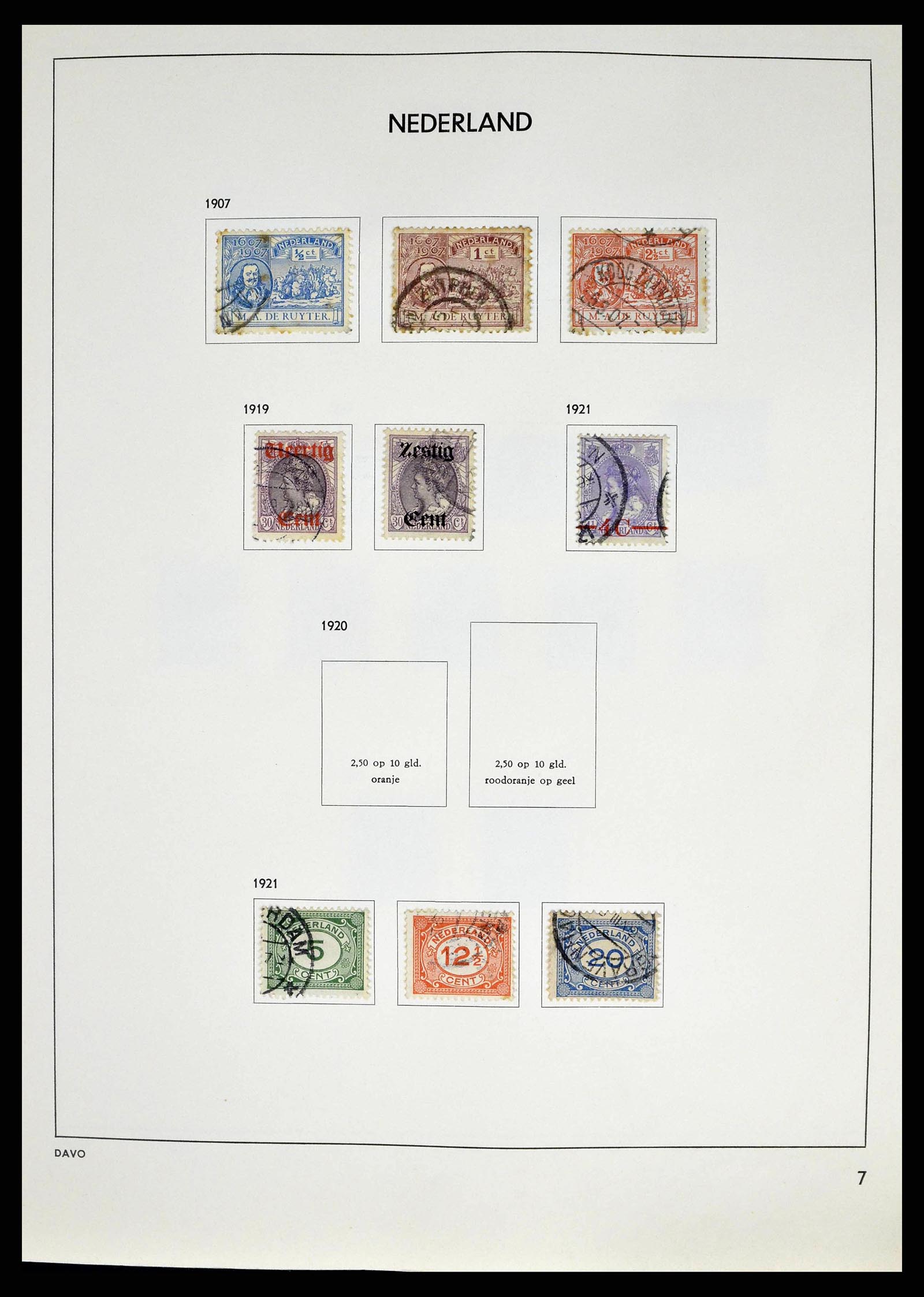 38709 0007 - Postzegelverzameling 38709 Nederland 1867-1986.