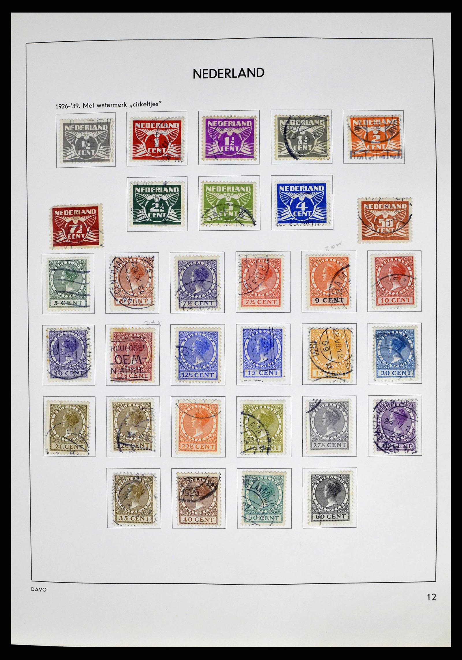 38709 0012 - Postzegelverzameling 38709 Nederland 1867-1986.