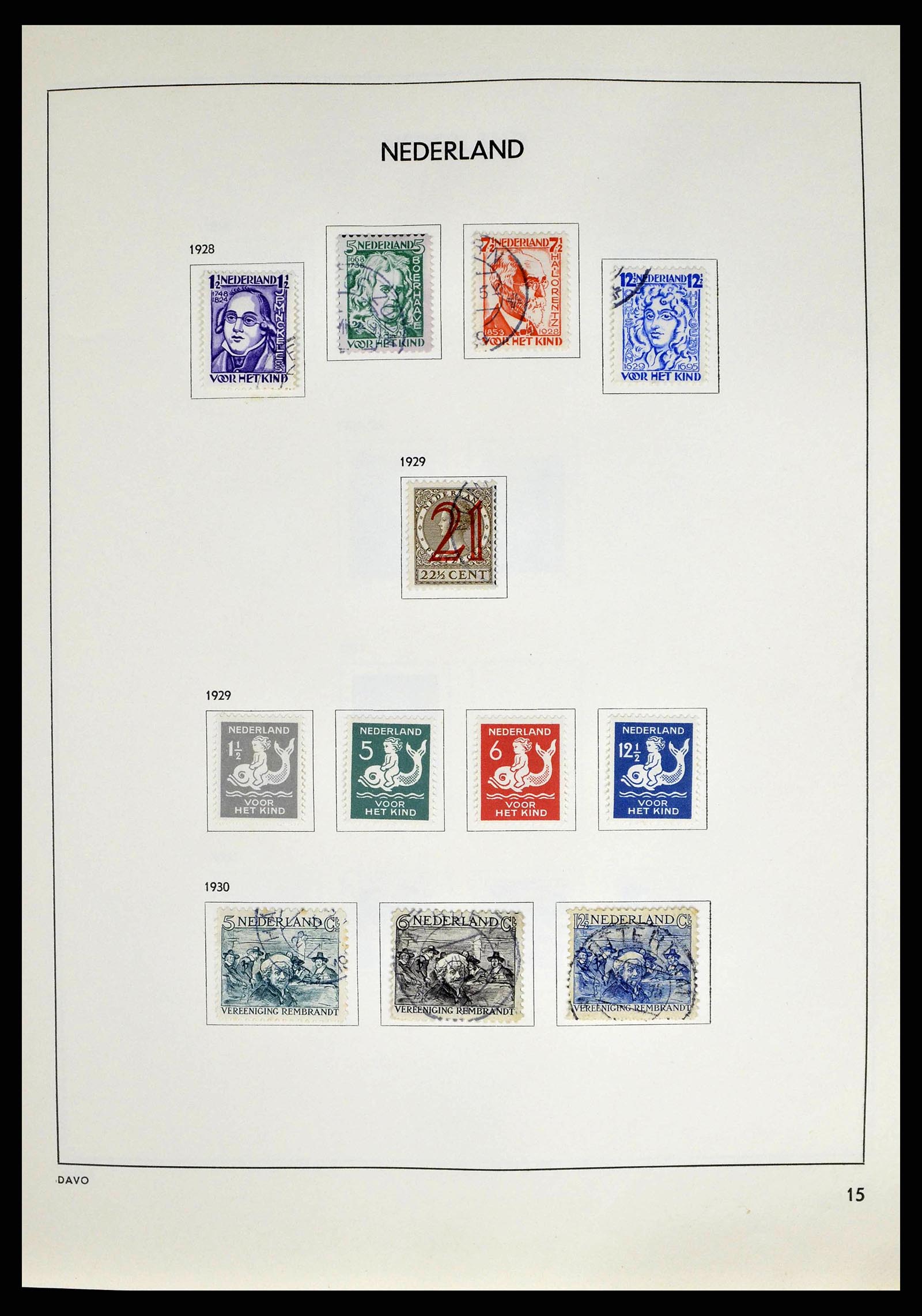 38709 0015 - Postzegelverzameling 38709 Nederland 1867-1986.