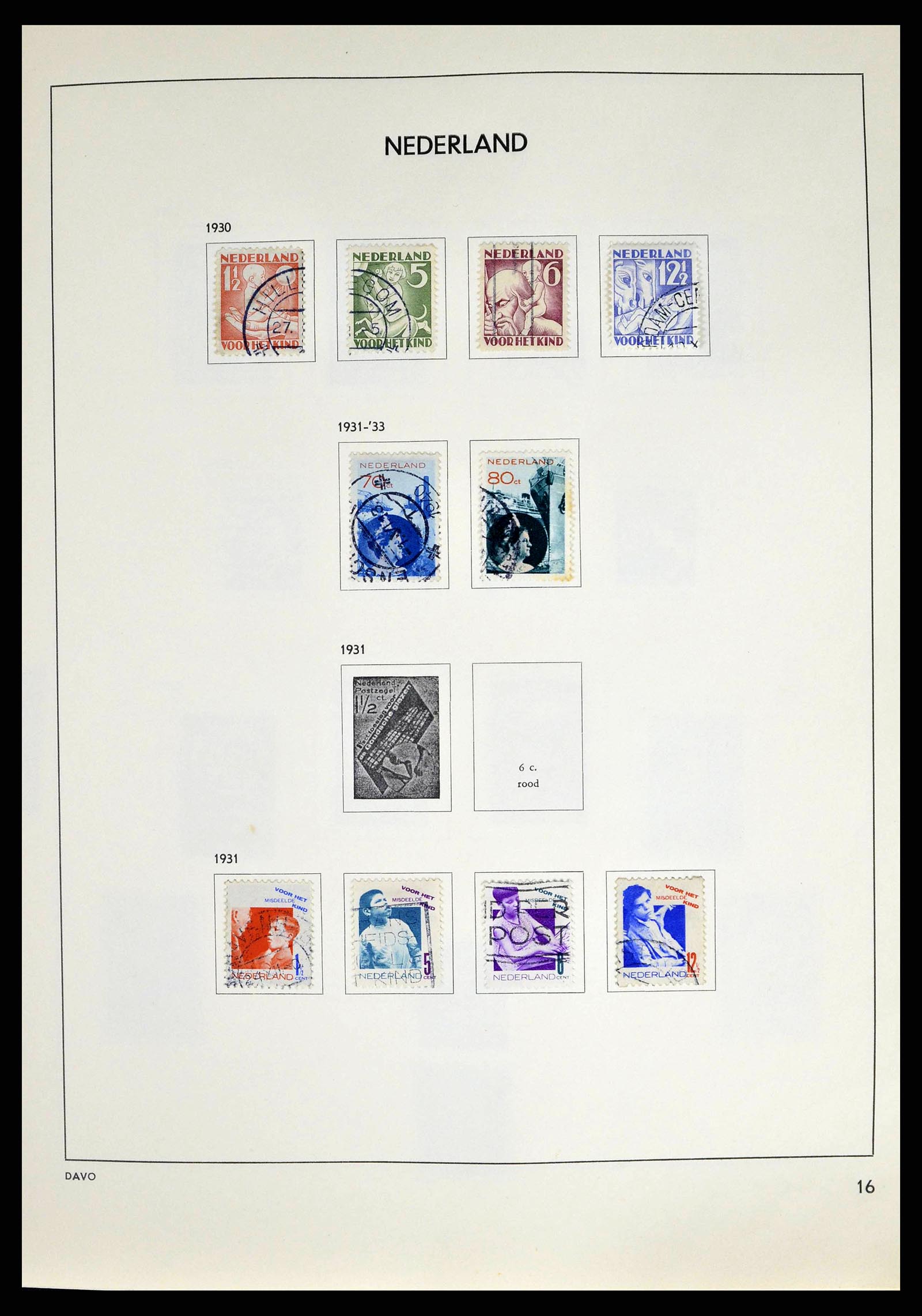 38709 0016 - Postzegelverzameling 38709 Nederland 1867-1986.