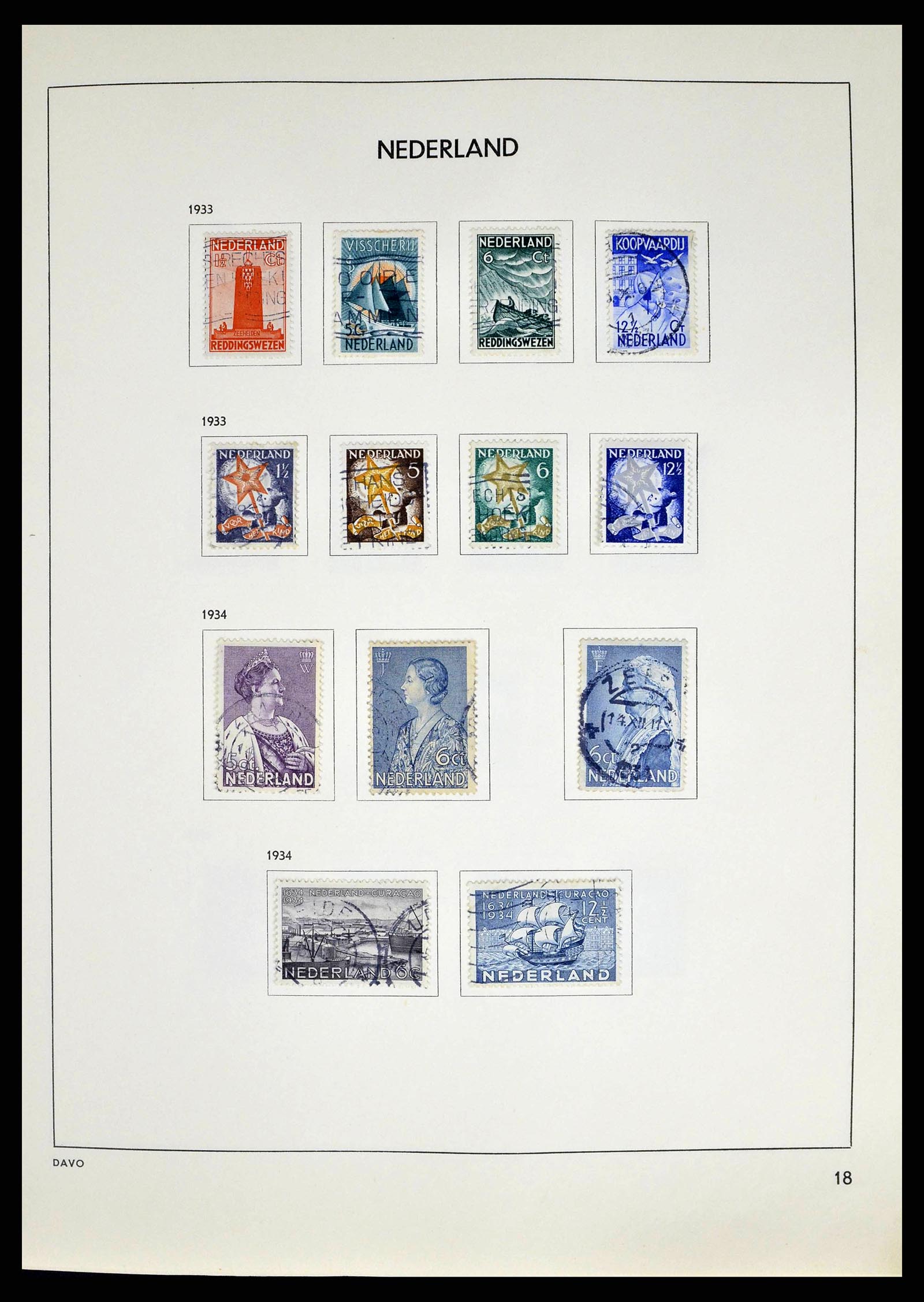 38709 0018 - Postzegelverzameling 38709 Nederland 1867-1986.