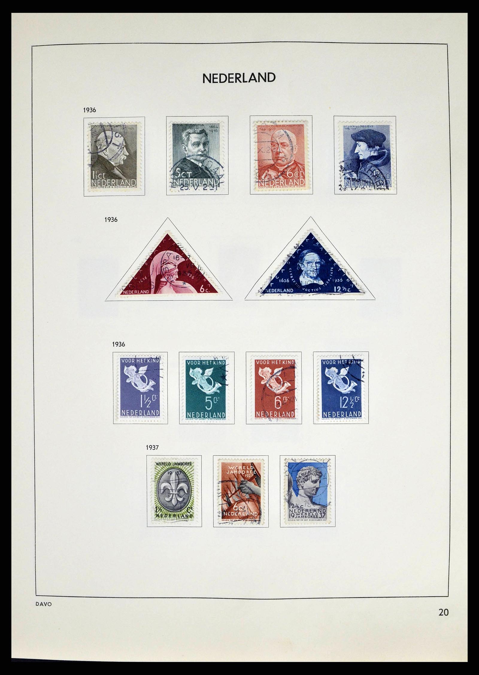 38709 0020 - Postzegelverzameling 38709 Nederland 1867-1986.