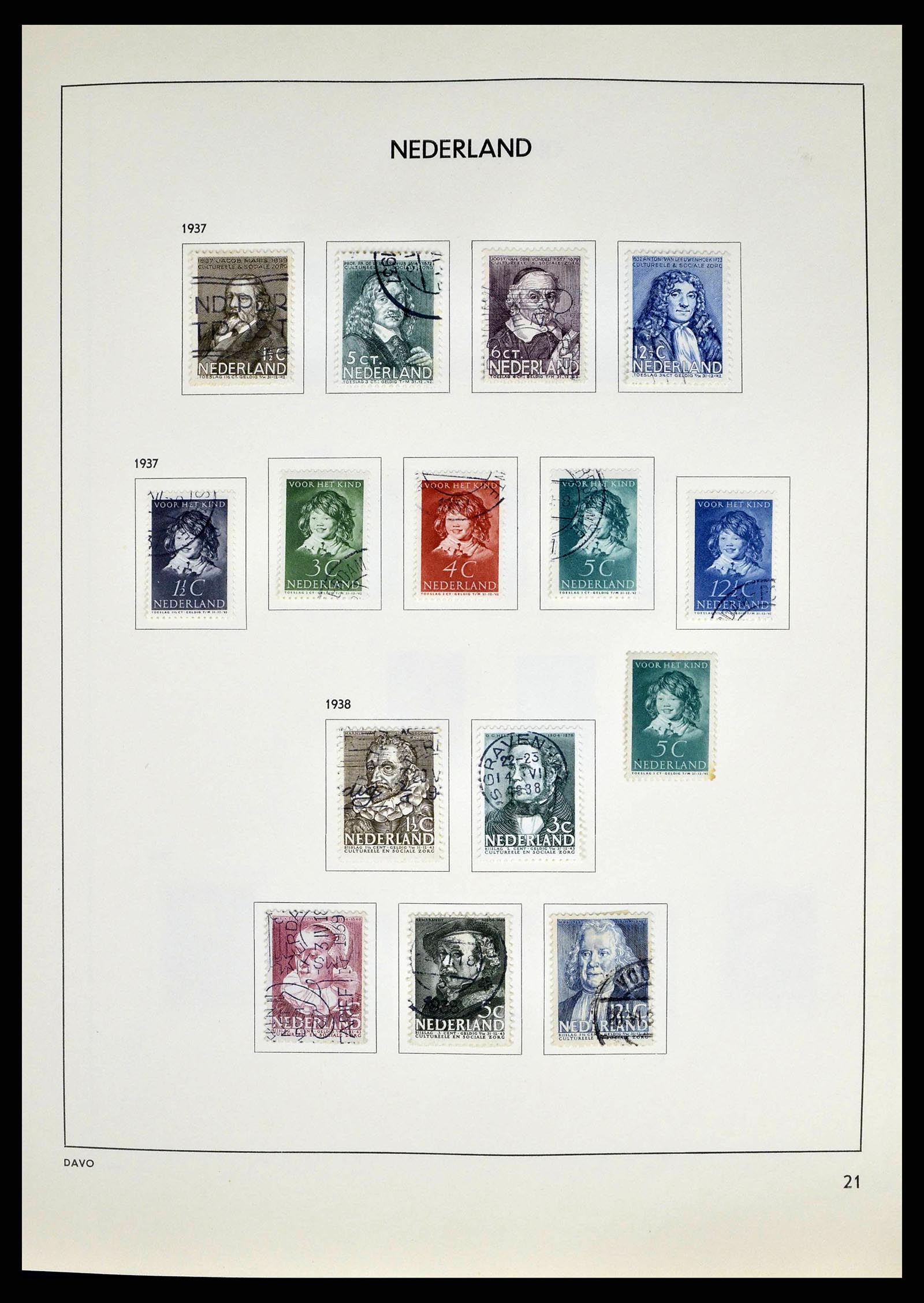 38709 0021 - Postzegelverzameling 38709 Nederland 1867-1986.