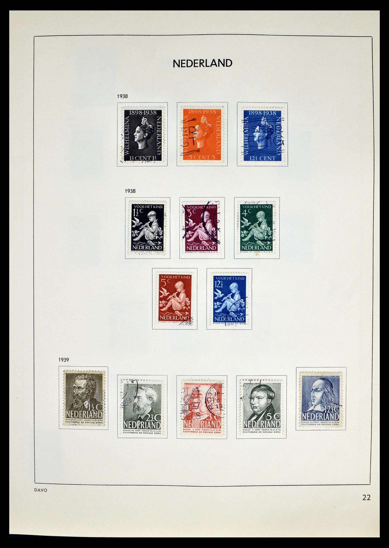 38709 0022 - Postzegelverzameling 38709 Nederland 1867-1986.