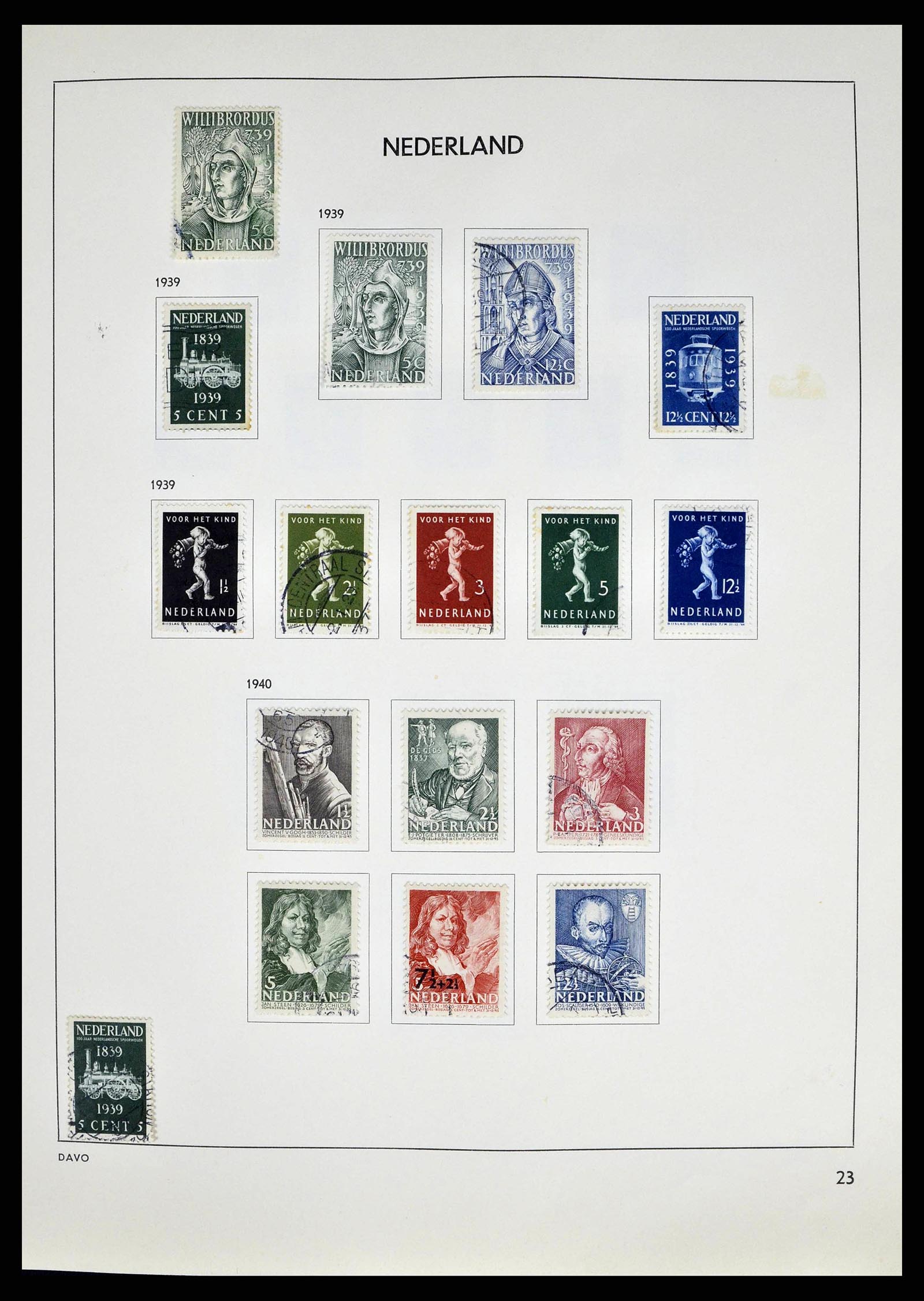 38709 0023 - Postzegelverzameling 38709 Nederland 1867-1986.