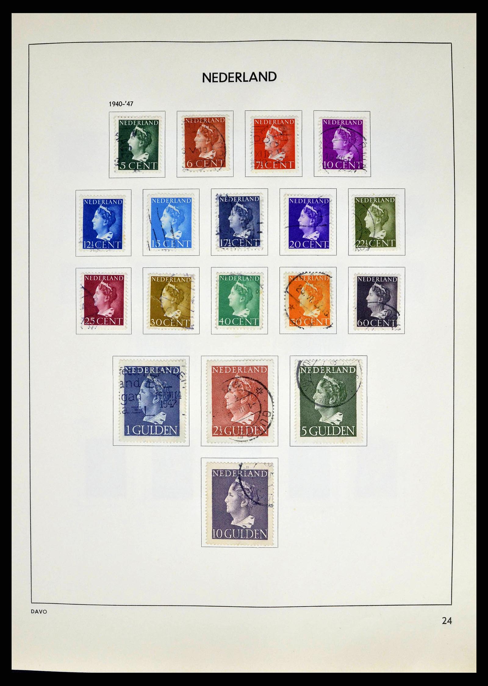 38709 0024 - Postzegelverzameling 38709 Nederland 1867-1986.