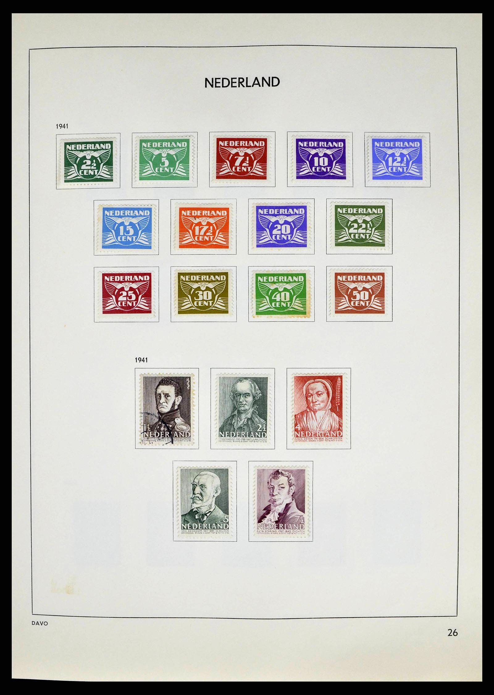 38709 0026 - Postzegelverzameling 38709 Nederland 1867-1986.