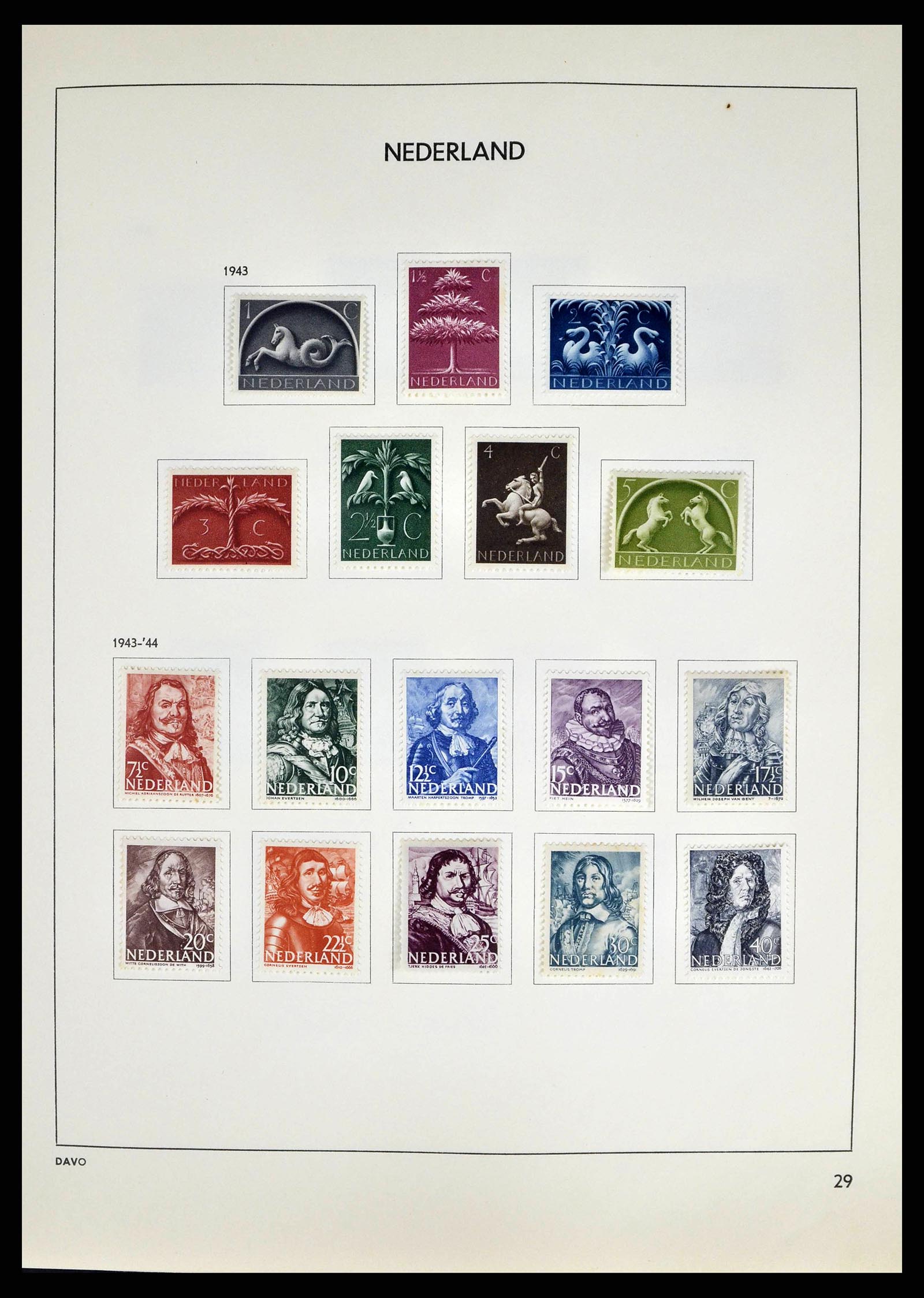 38709 0028 - Postzegelverzameling 38709 Nederland 1867-1986.