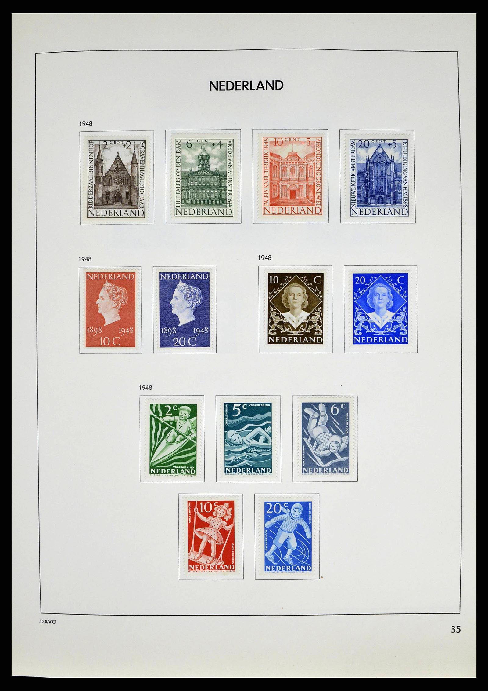 38709 0034 - Postzegelverzameling 38709 Nederland 1867-1986.
