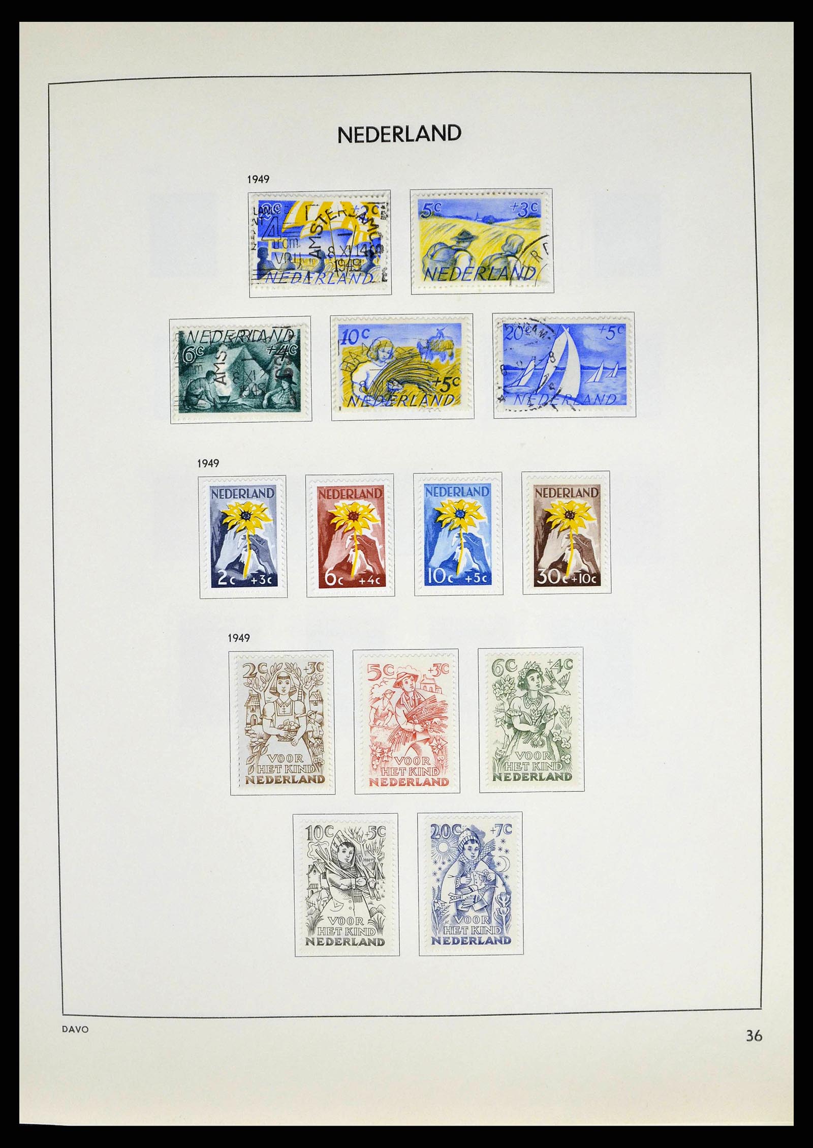 38709 0035 - Postzegelverzameling 38709 Nederland 1867-1986.