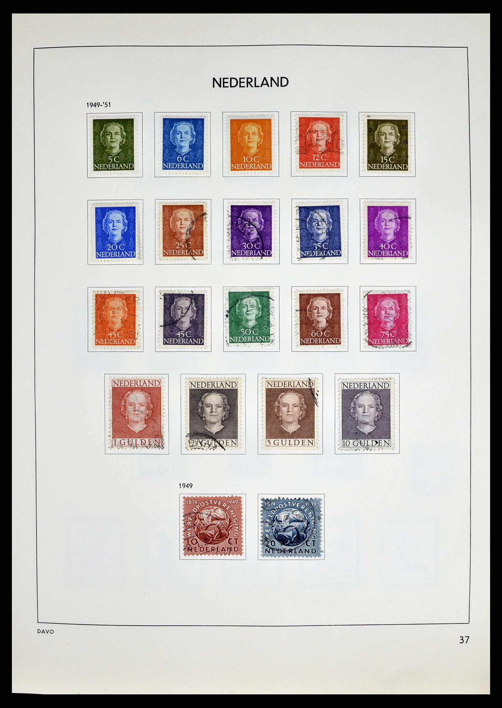 38709 0036 - Postzegelverzameling 38709 Nederland 1867-1986.