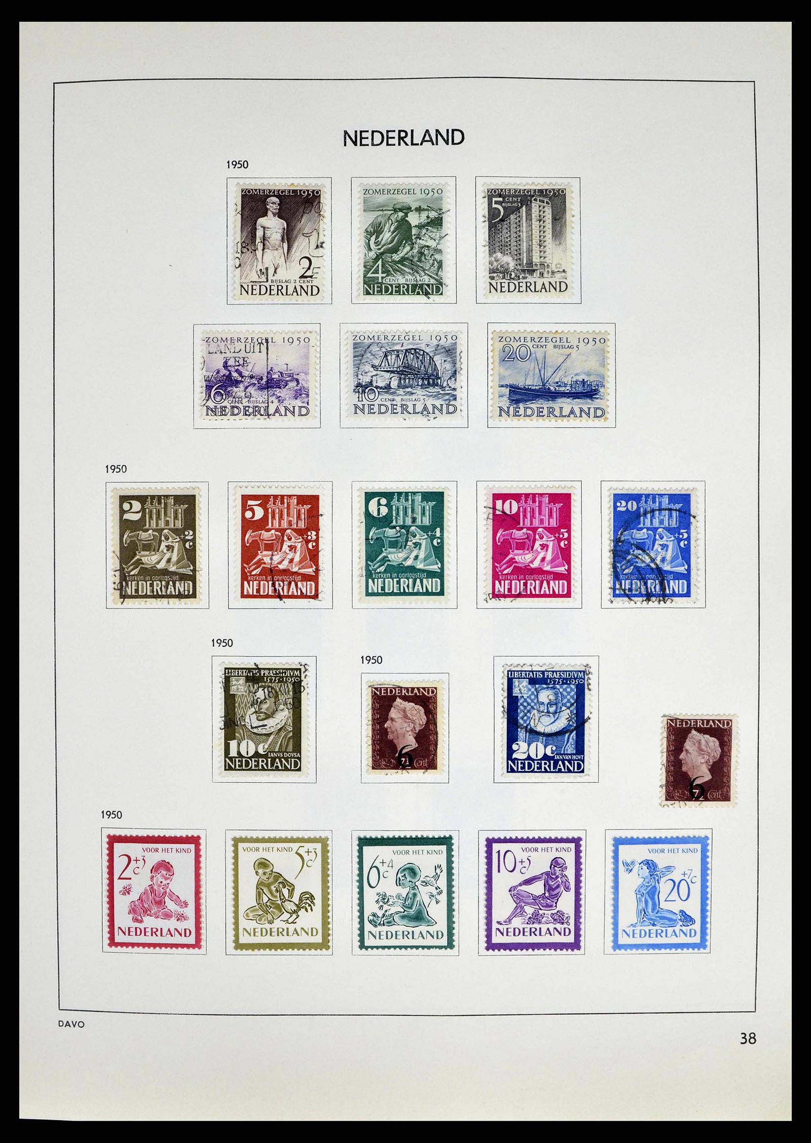 38709 0037 - Postzegelverzameling 38709 Nederland 1867-1986.