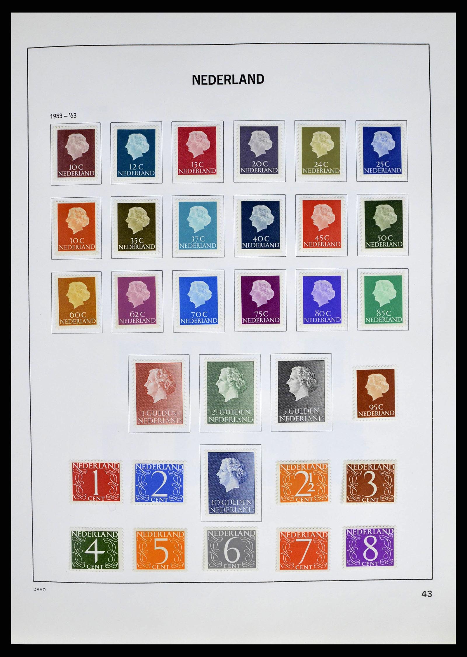 38709 0042 - Postzegelverzameling 38709 Nederland 1867-1986.