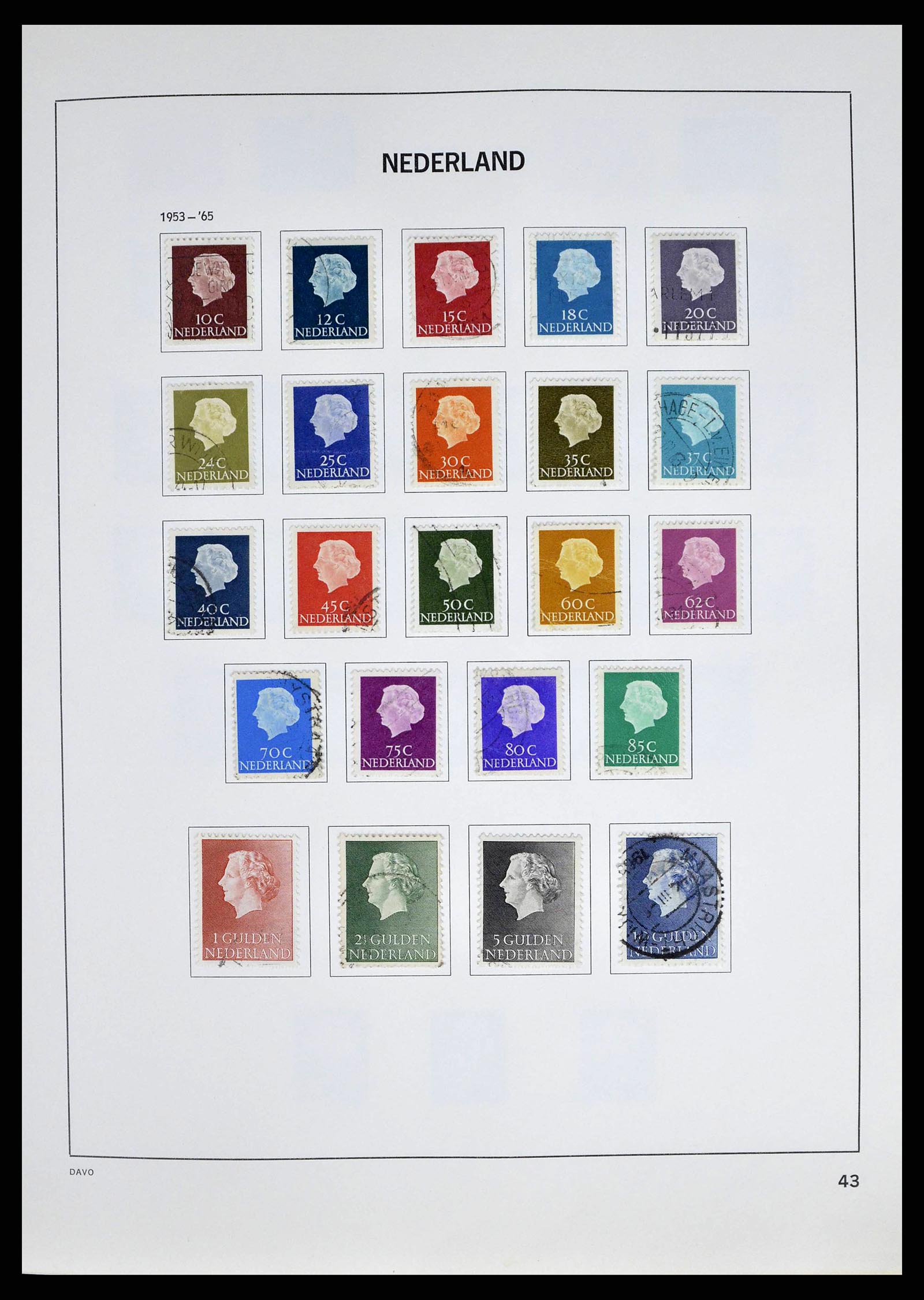 38709 0043 - Postzegelverzameling 38709 Nederland 1867-1986.
