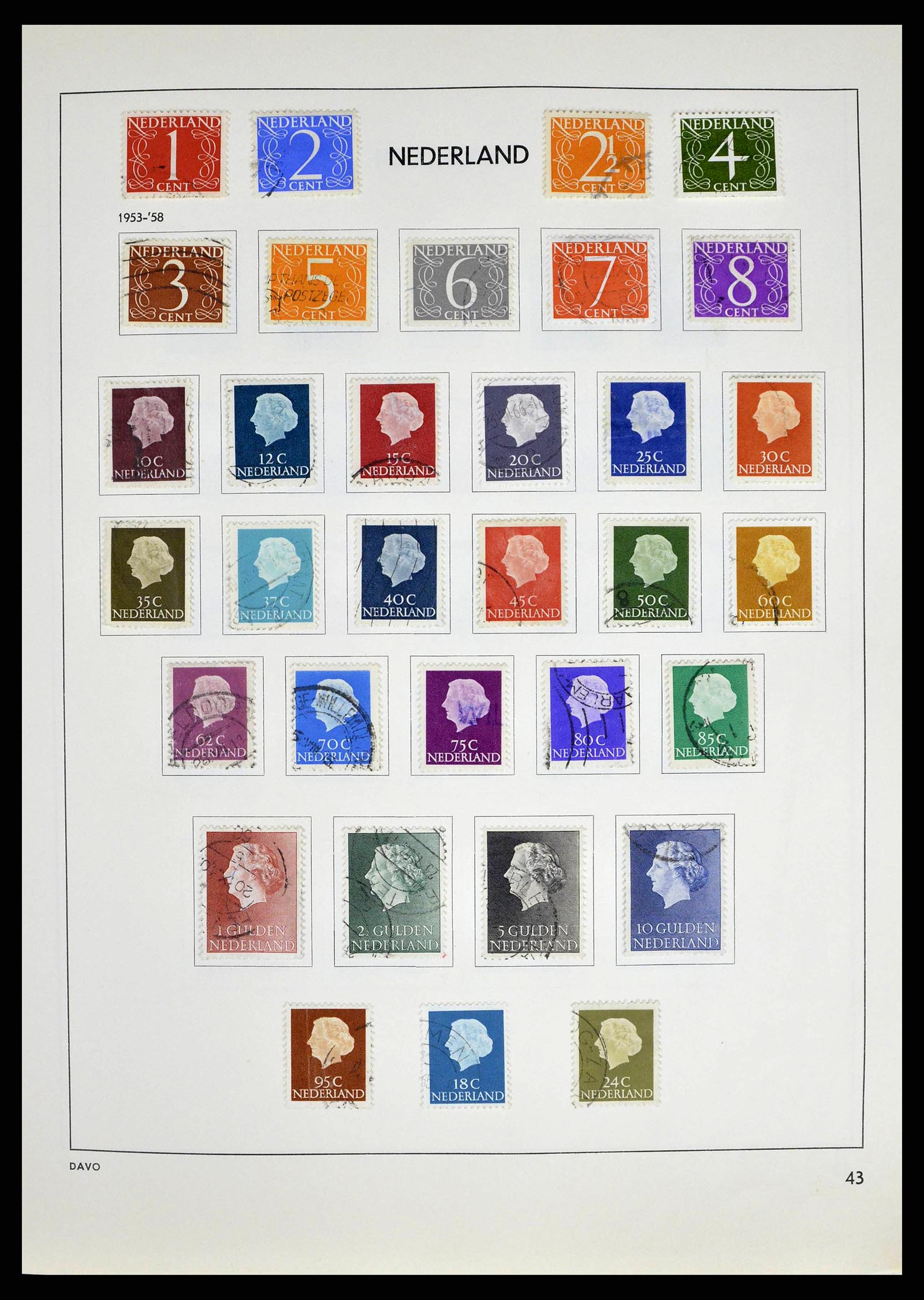 38709 0044 - Postzegelverzameling 38709 Nederland 1867-1986.