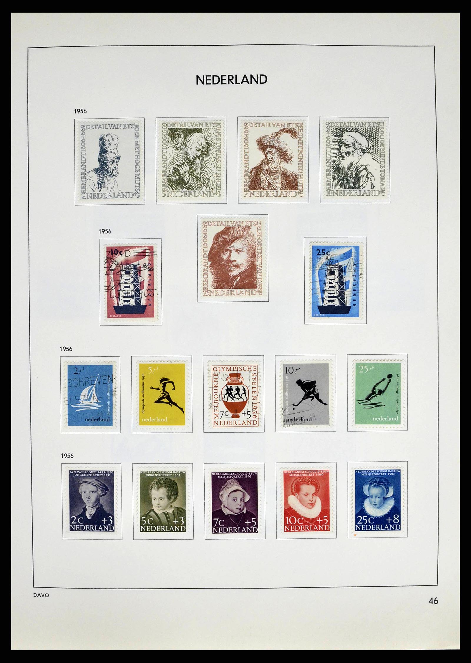 38709 0048 - Postzegelverzameling 38709 Nederland 1867-1986.