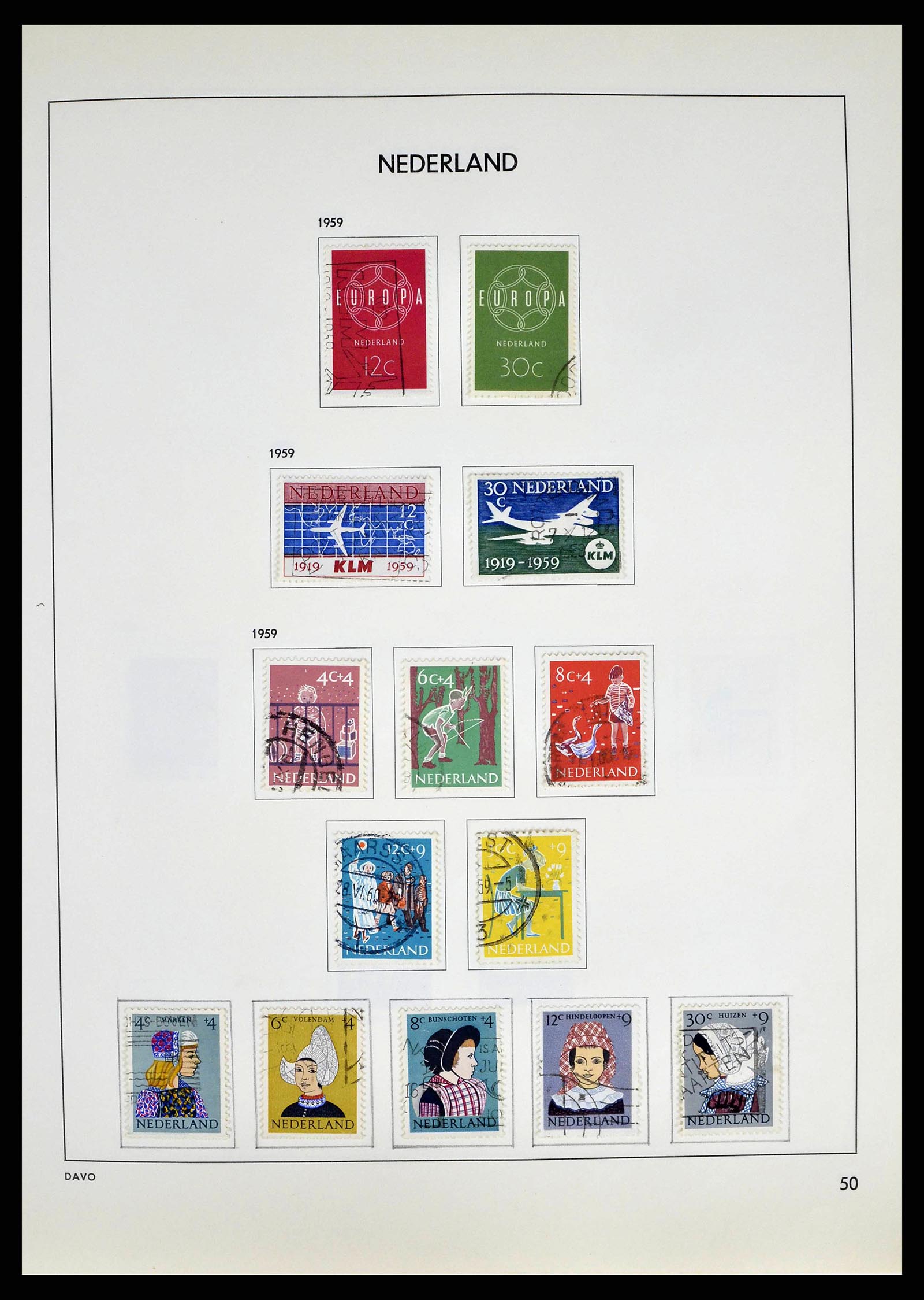 38709 0052 - Postzegelverzameling 38709 Nederland 1867-1986.