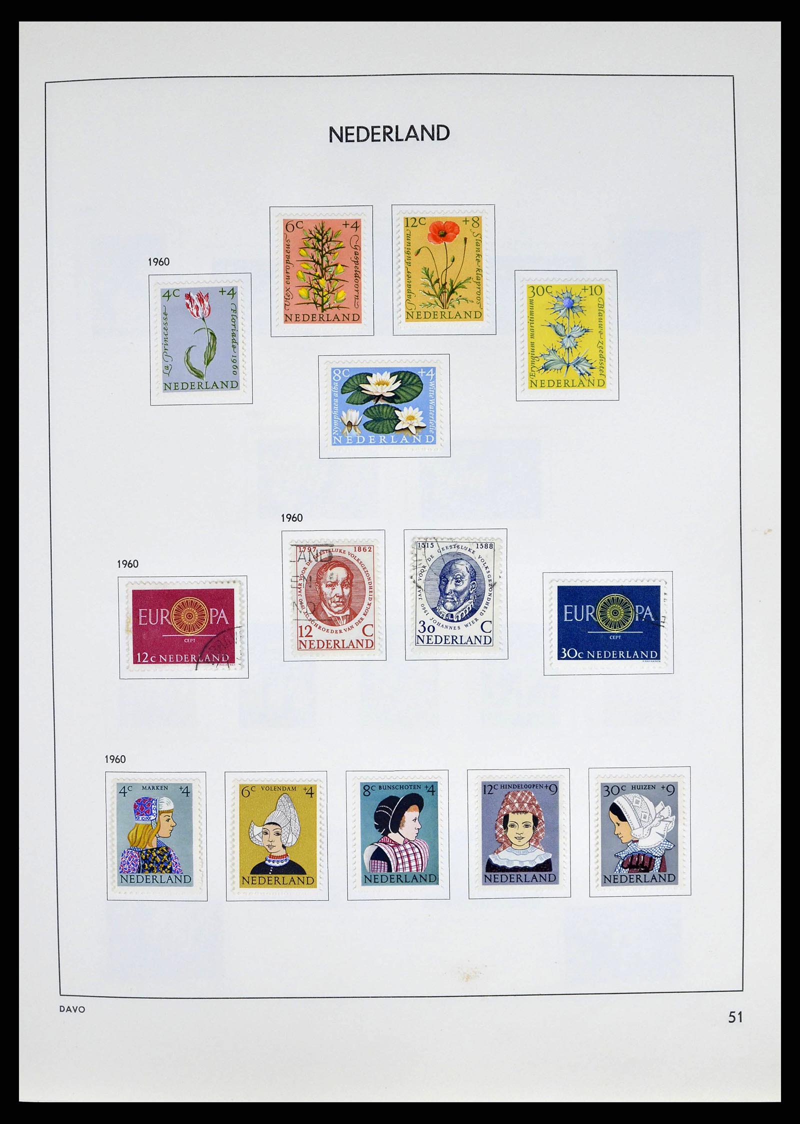 38709 0054 - Postzegelverzameling 38709 Nederland 1867-1986.