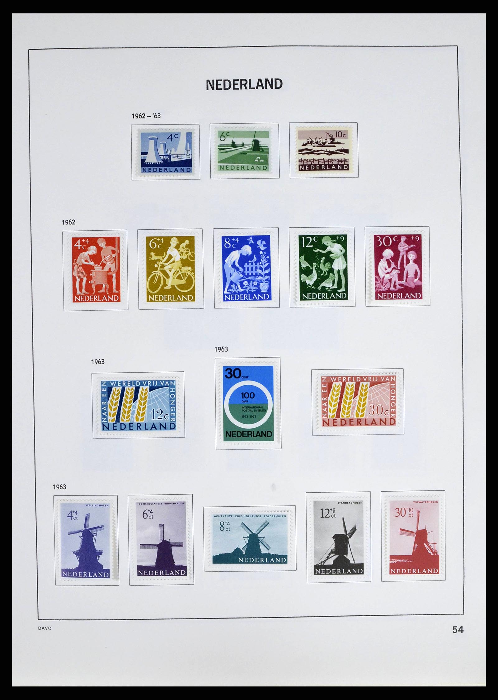 38709 0057 - Postzegelverzameling 38709 Nederland 1867-1986.