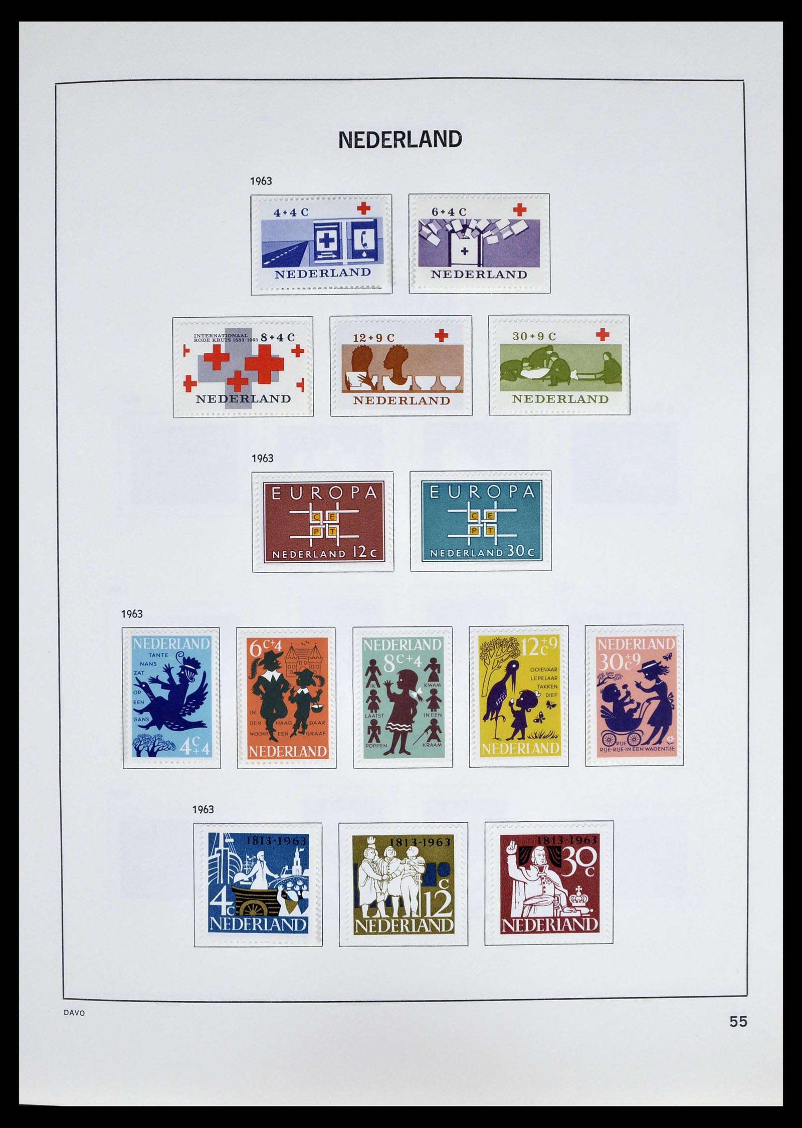 38709 0058 - Postzegelverzameling 38709 Nederland 1867-1986.