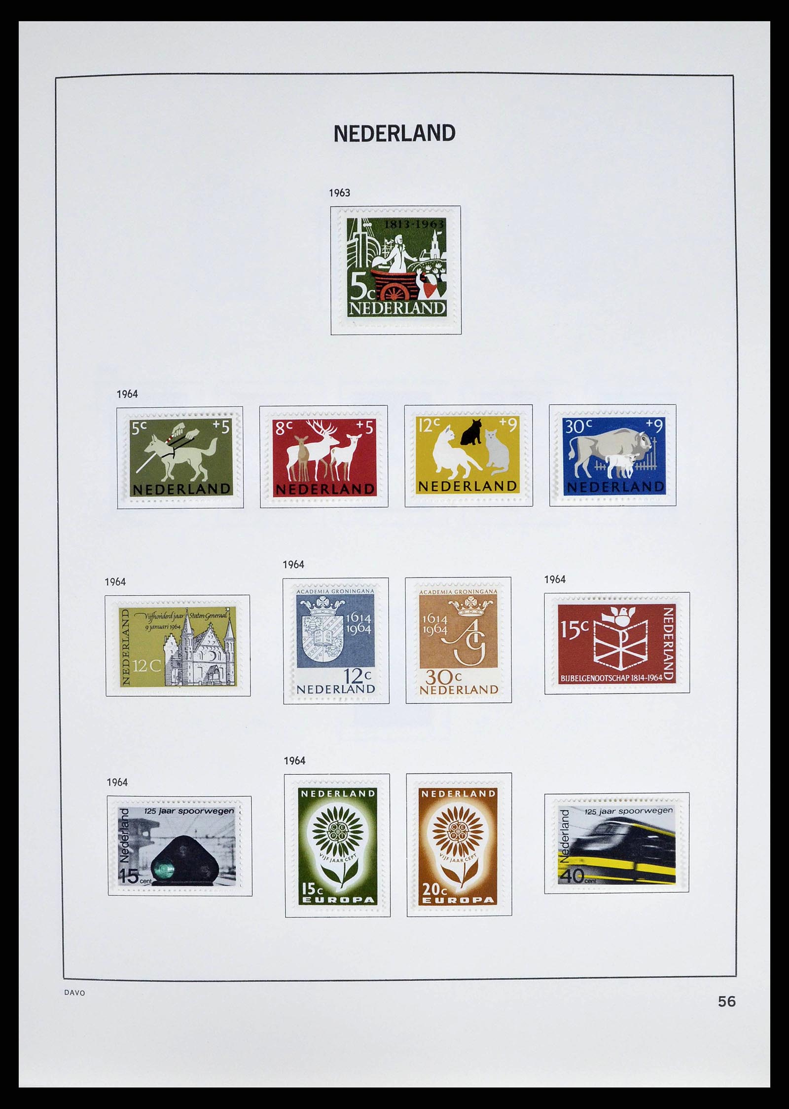 38709 0059 - Postzegelverzameling 38709 Nederland 1867-1986.