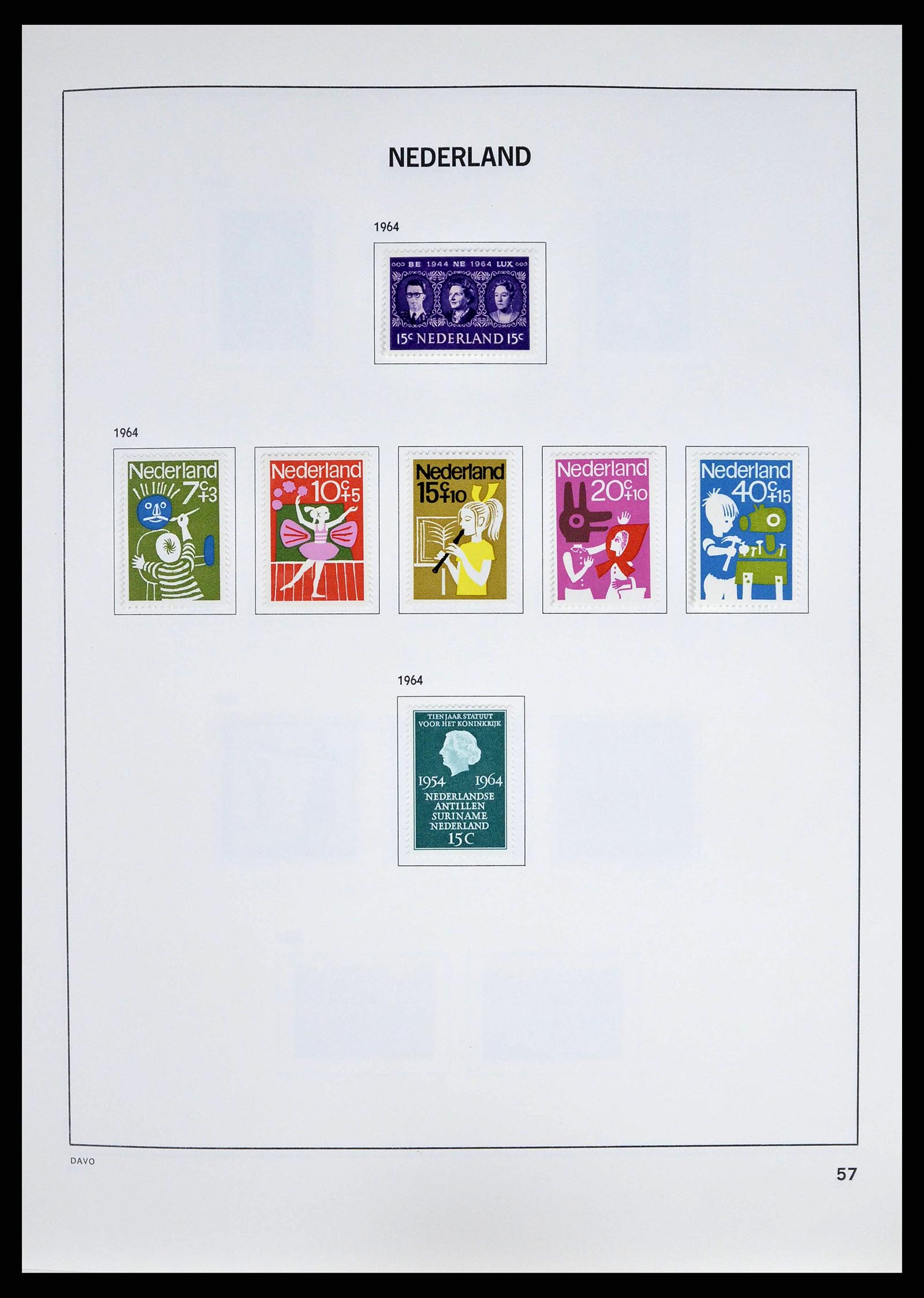 38709 0060 - Postzegelverzameling 38709 Nederland 1867-1986.