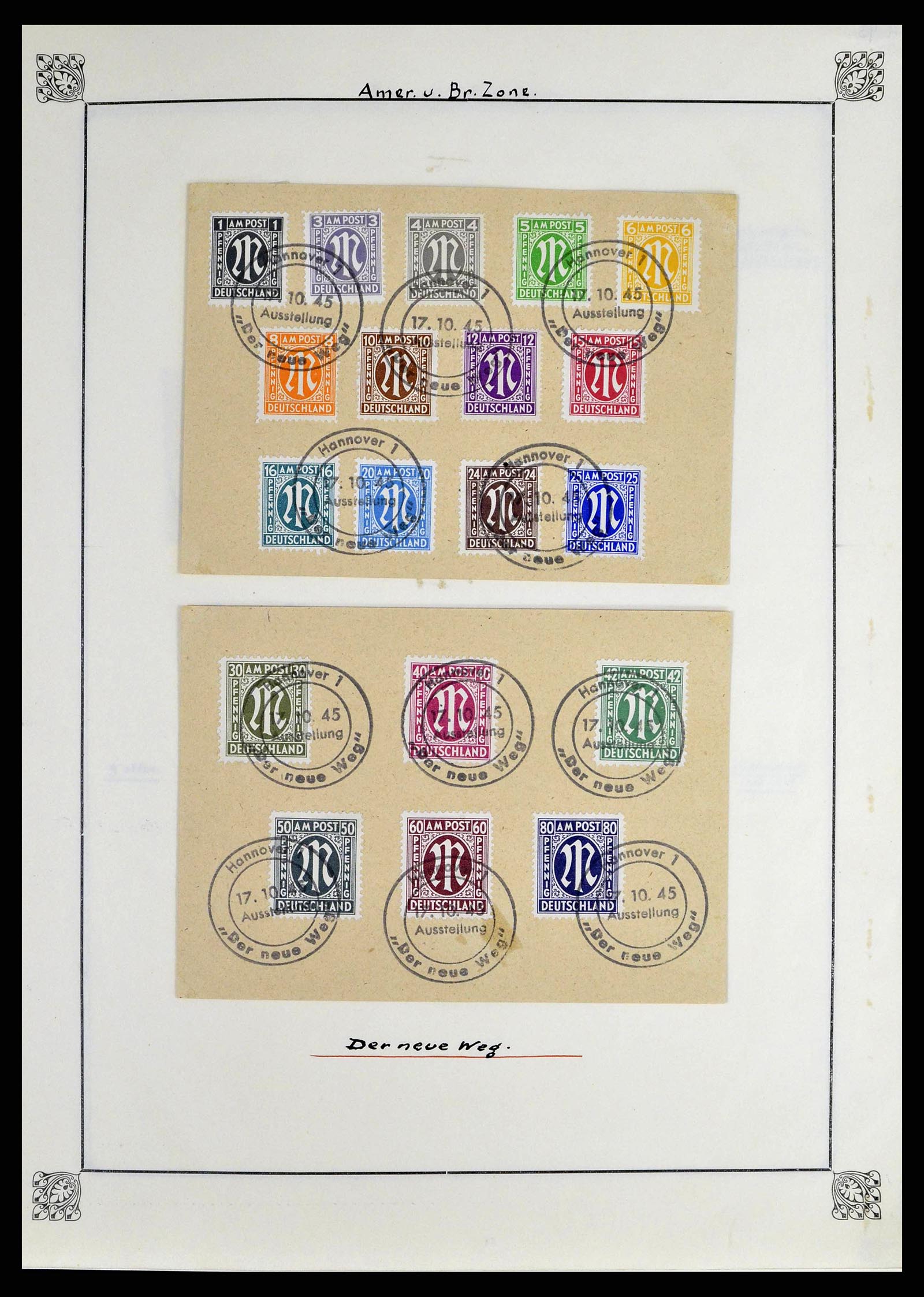 38713 0004 - Stamp collection 38713 German Zones 1945-1949.