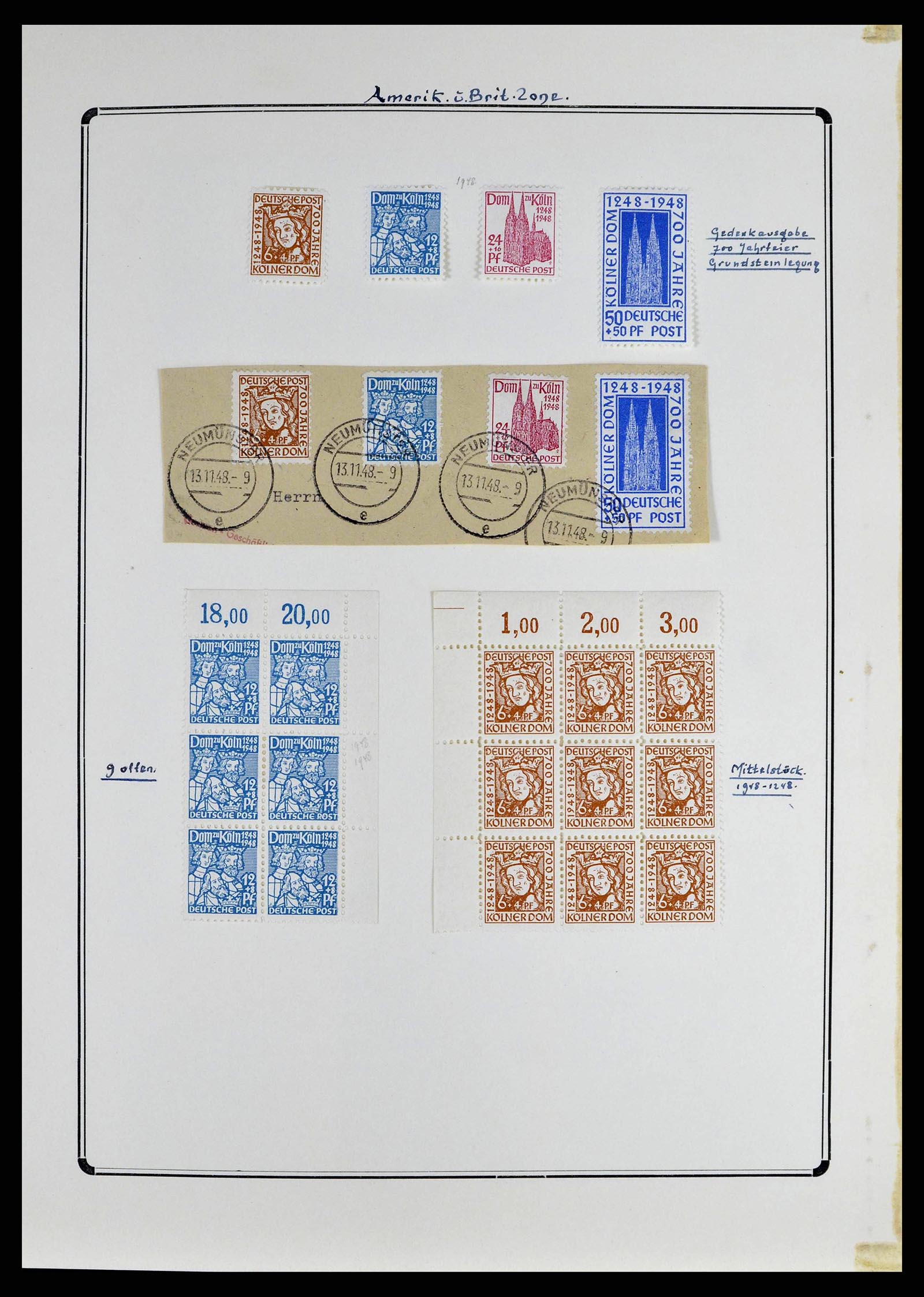38713 0005 - Stamp collection 38713 German Zones 1945-1949.