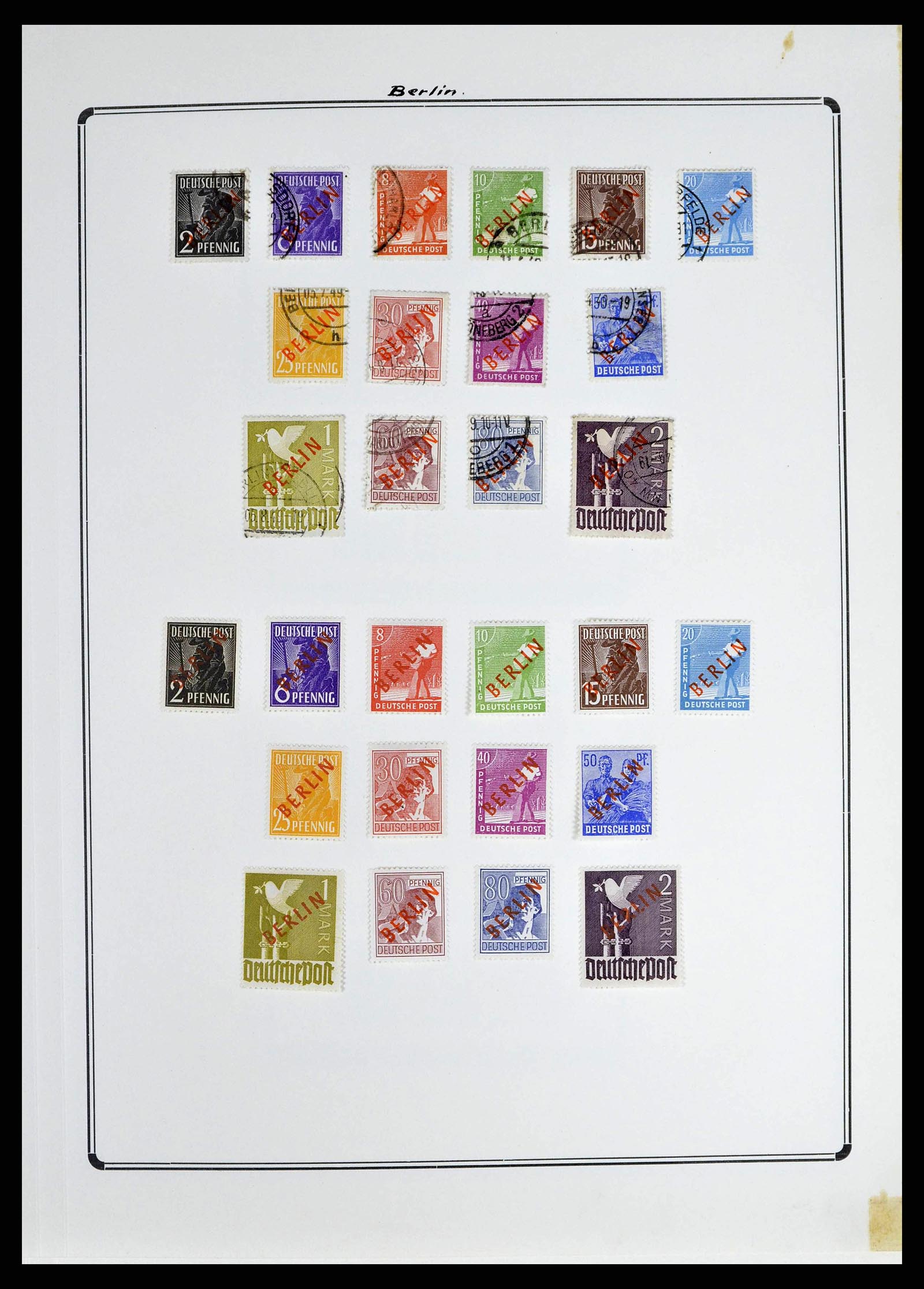 38713 0012 - Stamp collection 38713 German Zones 1945-1949.