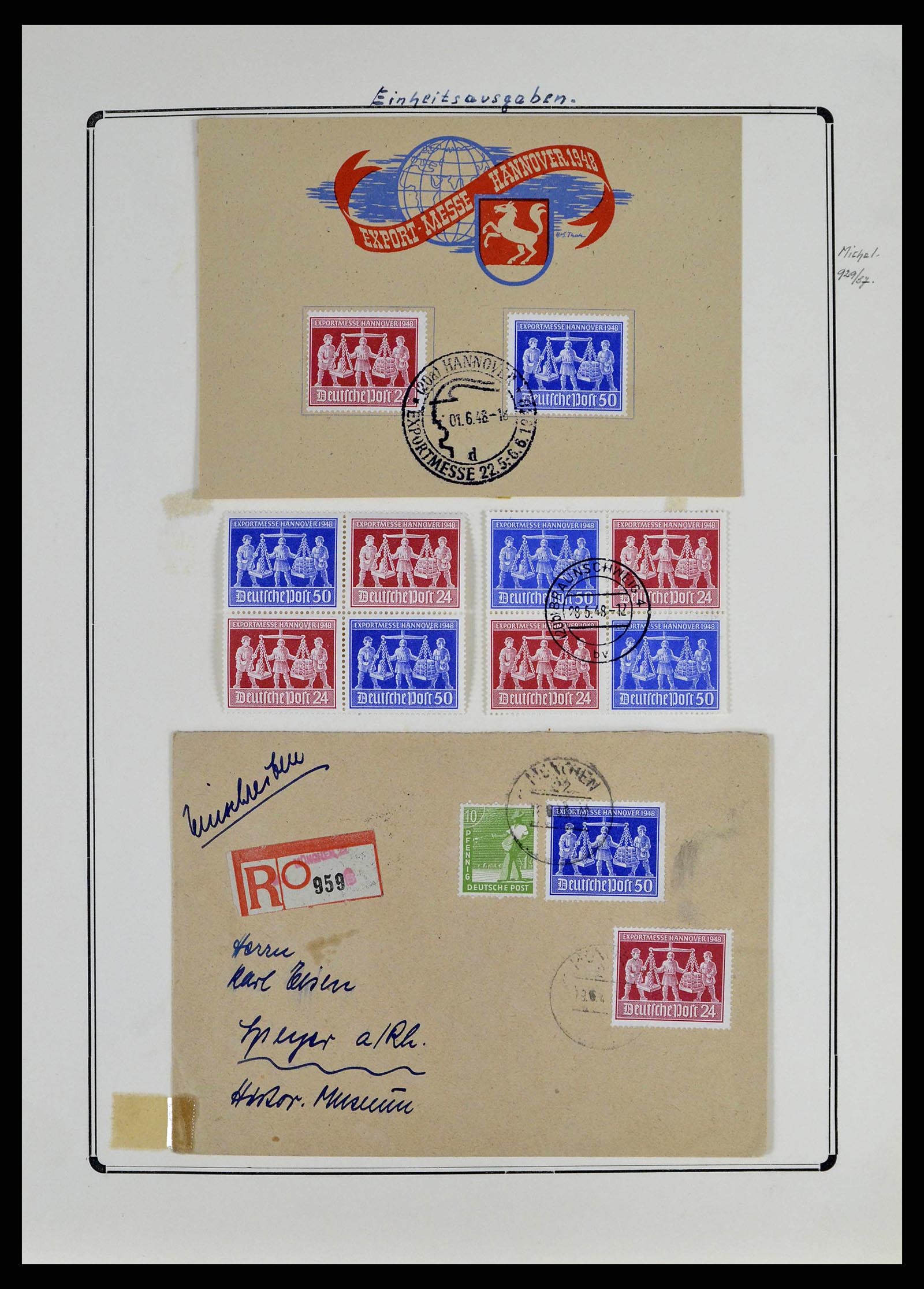 38713 0014 - Postzegelverzameling 38713 Duitse Zones 1945-1949.
