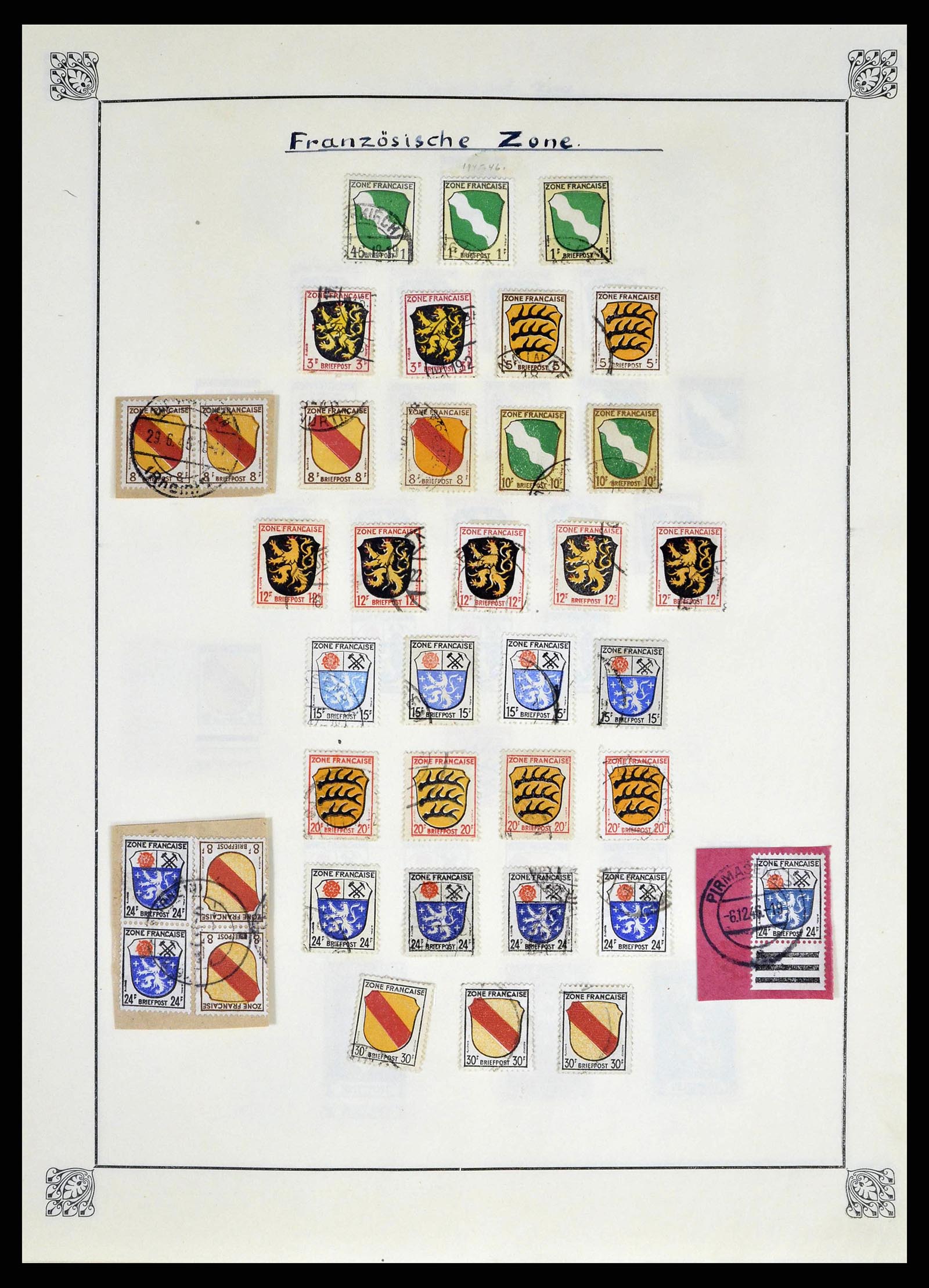 38713 0016 - Stamp collection 38713 German Zones 1945-1949.