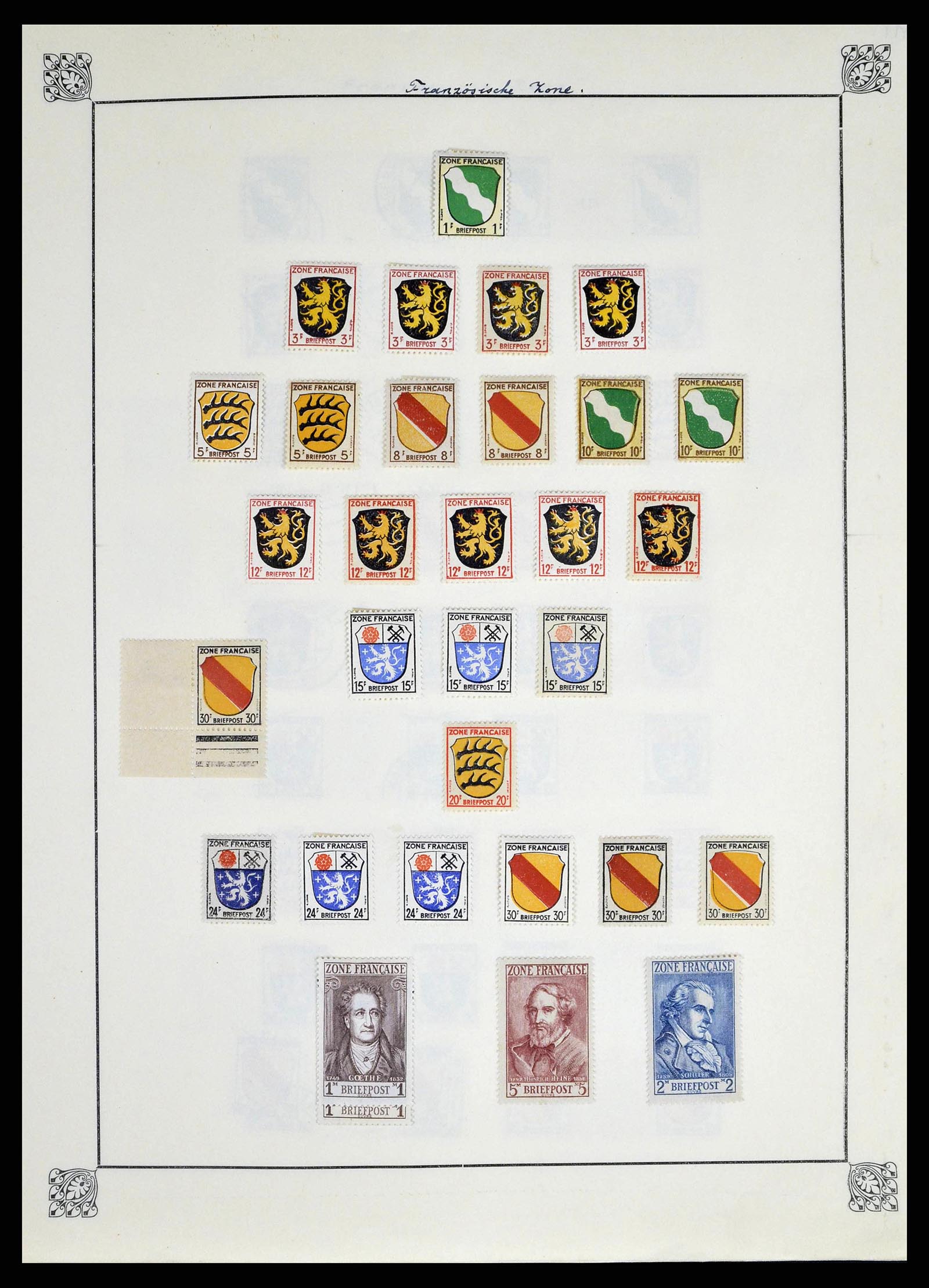 38713 0017 - Stamp collection 38713 German Zones 1945-1949.