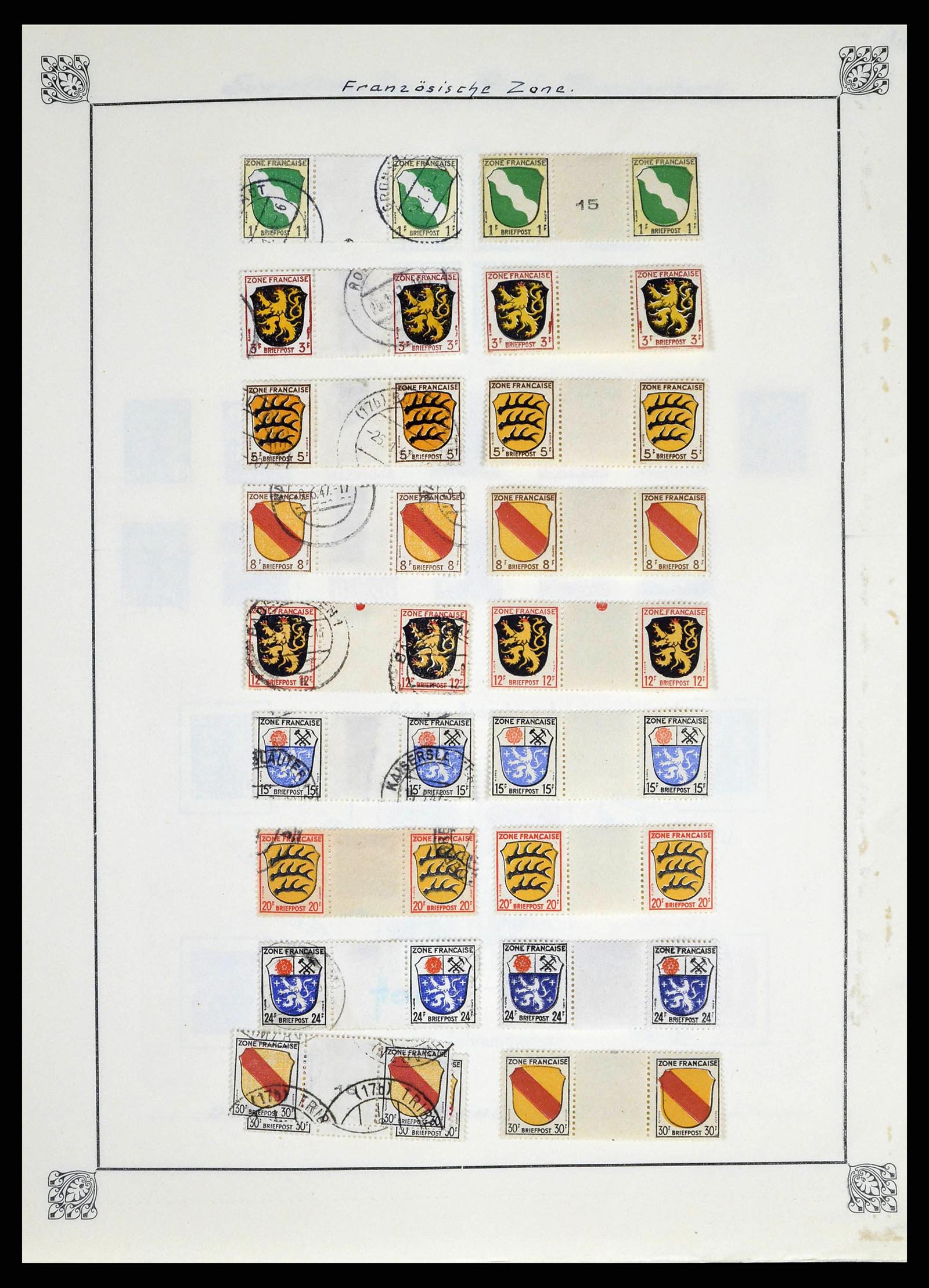 38713 0018 - Stamp collection 38713 German Zones 1945-1949.