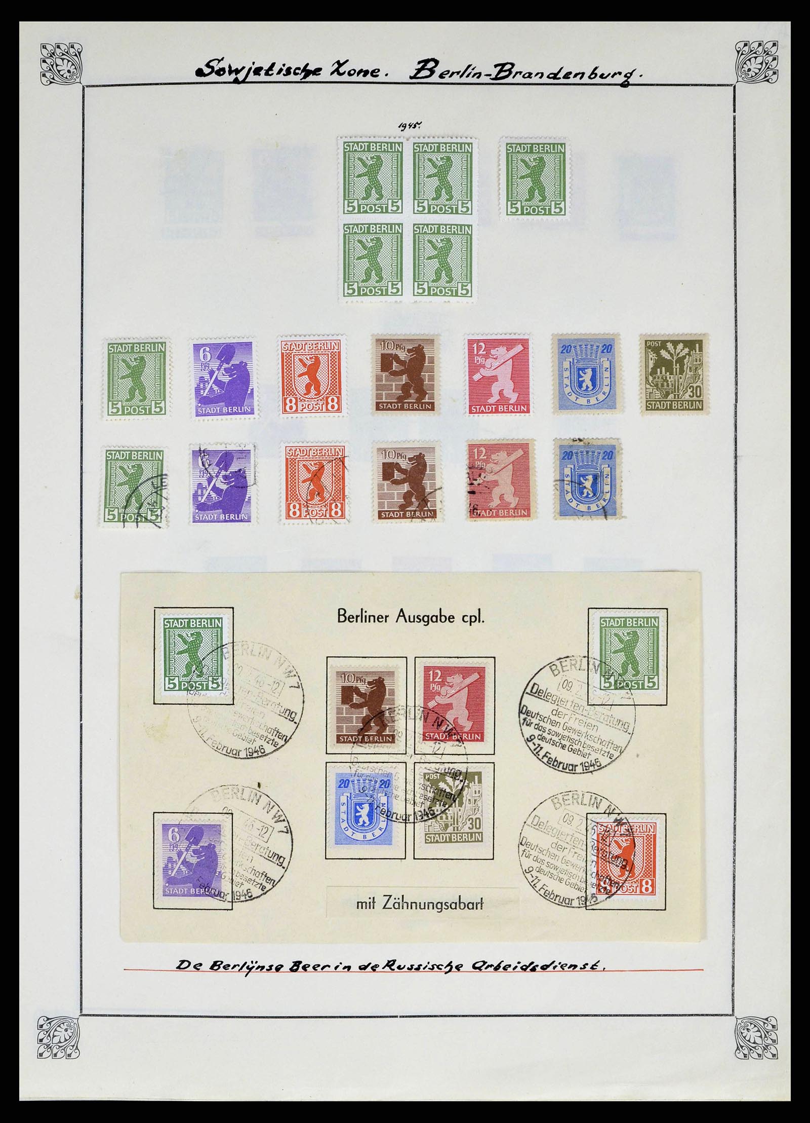 38713 0019 - Postzegelverzameling 38713 Duitse Zones 1945-1949.