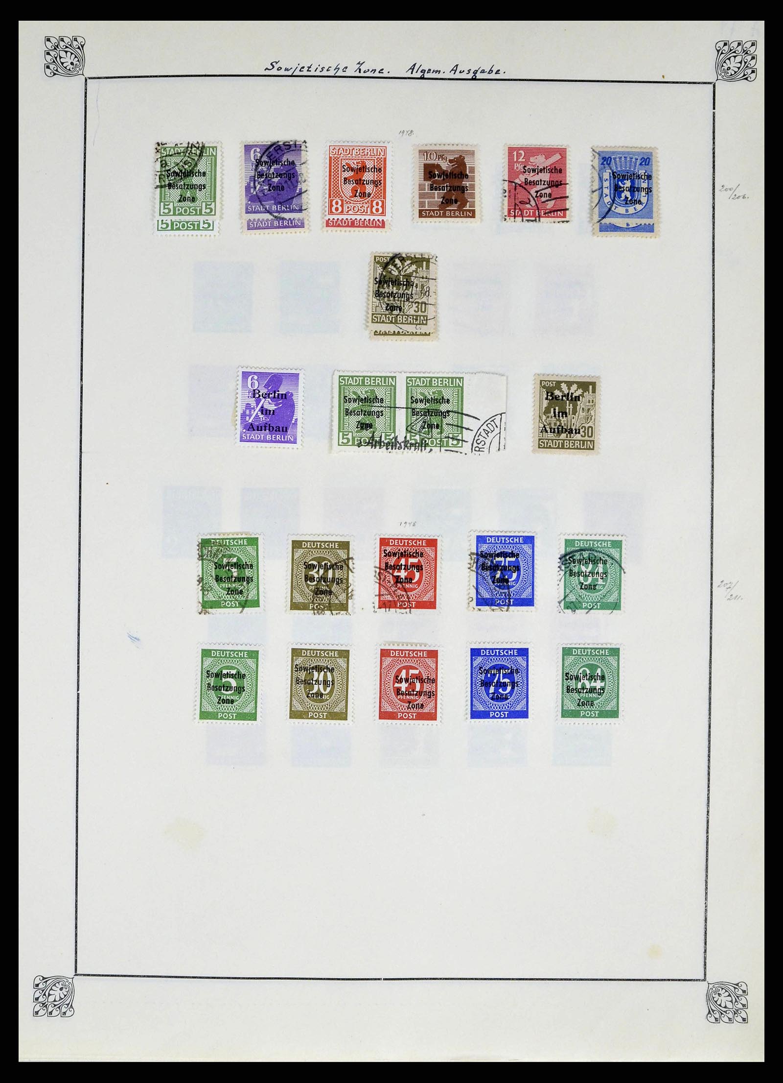 38713 0020 - Stamp collection 38713 German Zones 1945-1949.