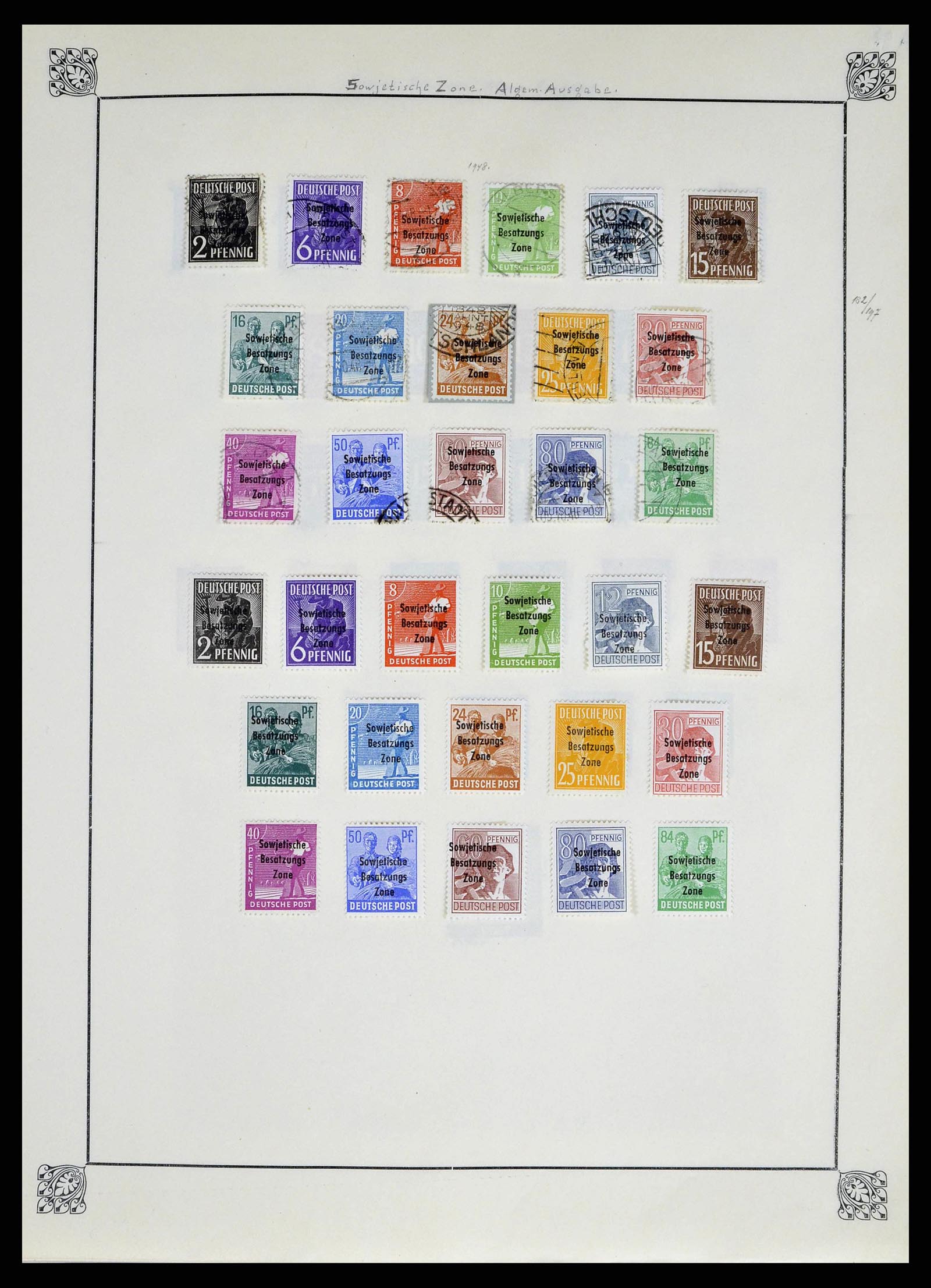 38713 0021 - Stamp collection 38713 German Zones 1945-1949.