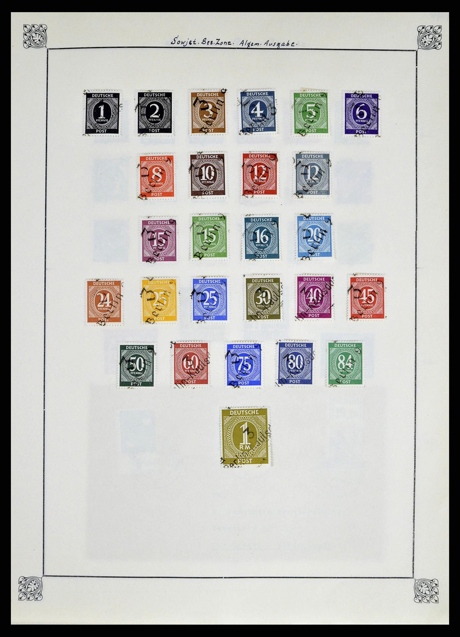 38713 0022 - Stamp collection 38713 German Zones 1945-1949.