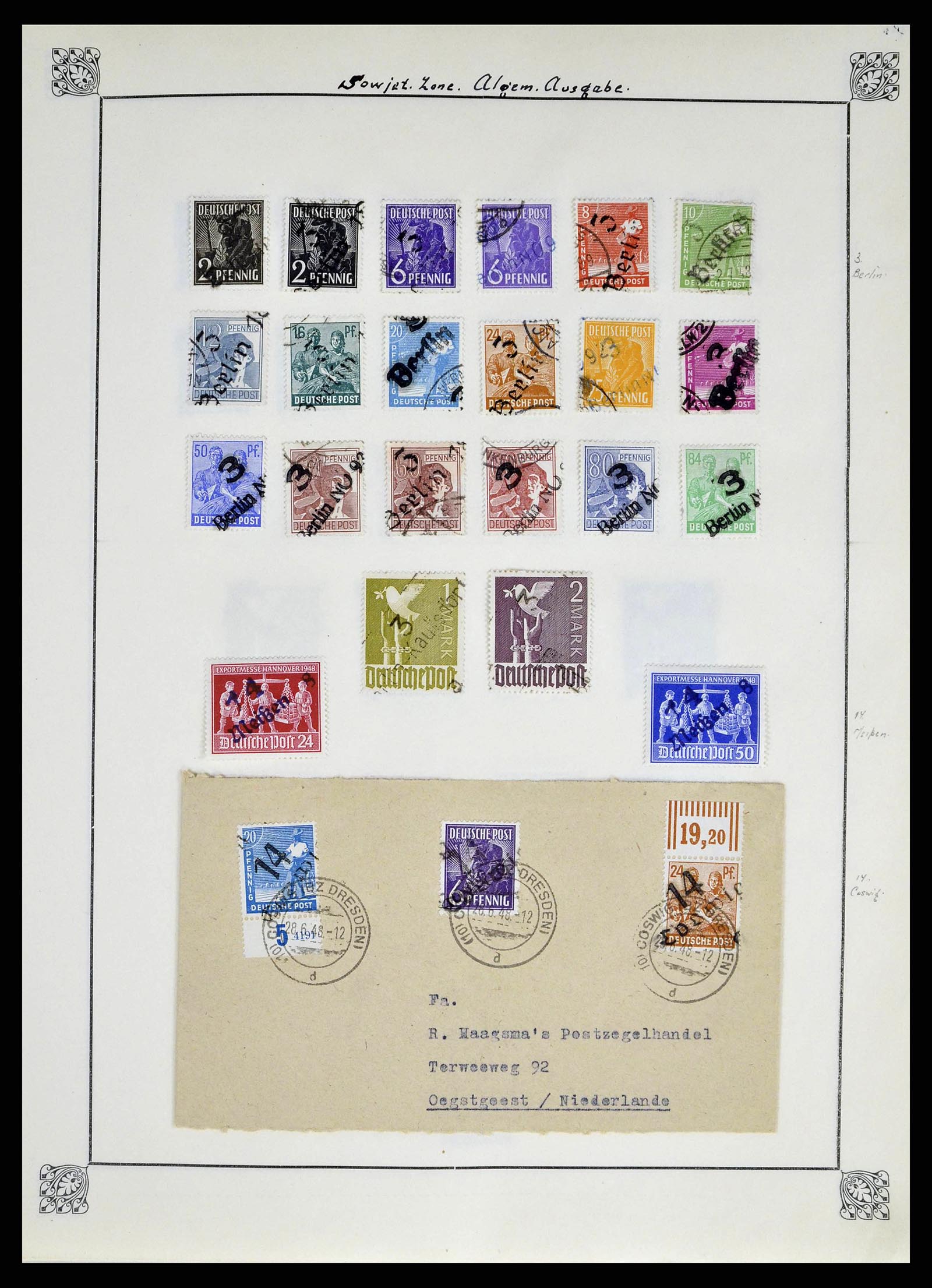 38713 0023 - Stamp collection 38713 German Zones 1945-1949.