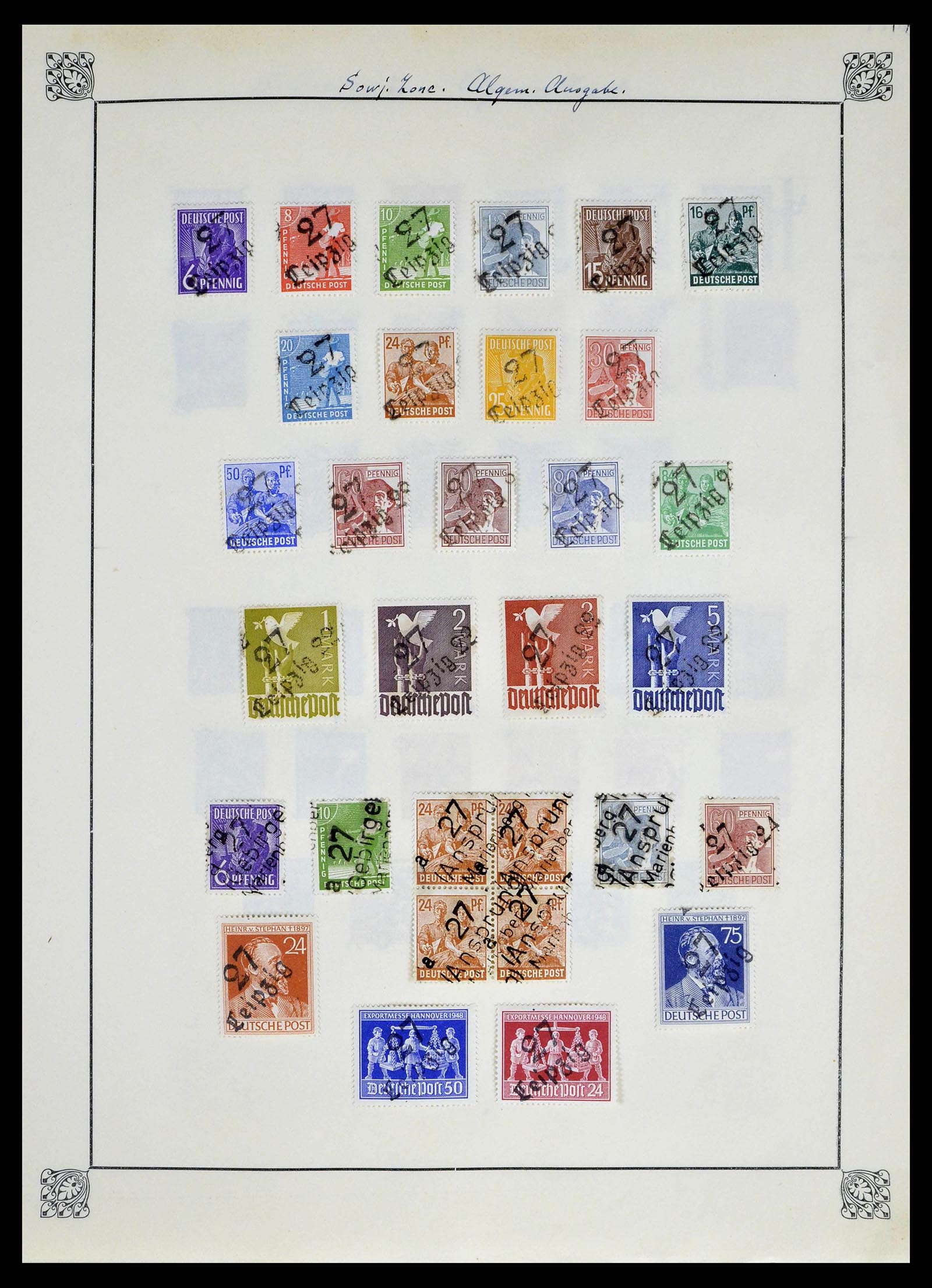 38713 0025 - Stamp collection 38713 German Zones 1945-1949.