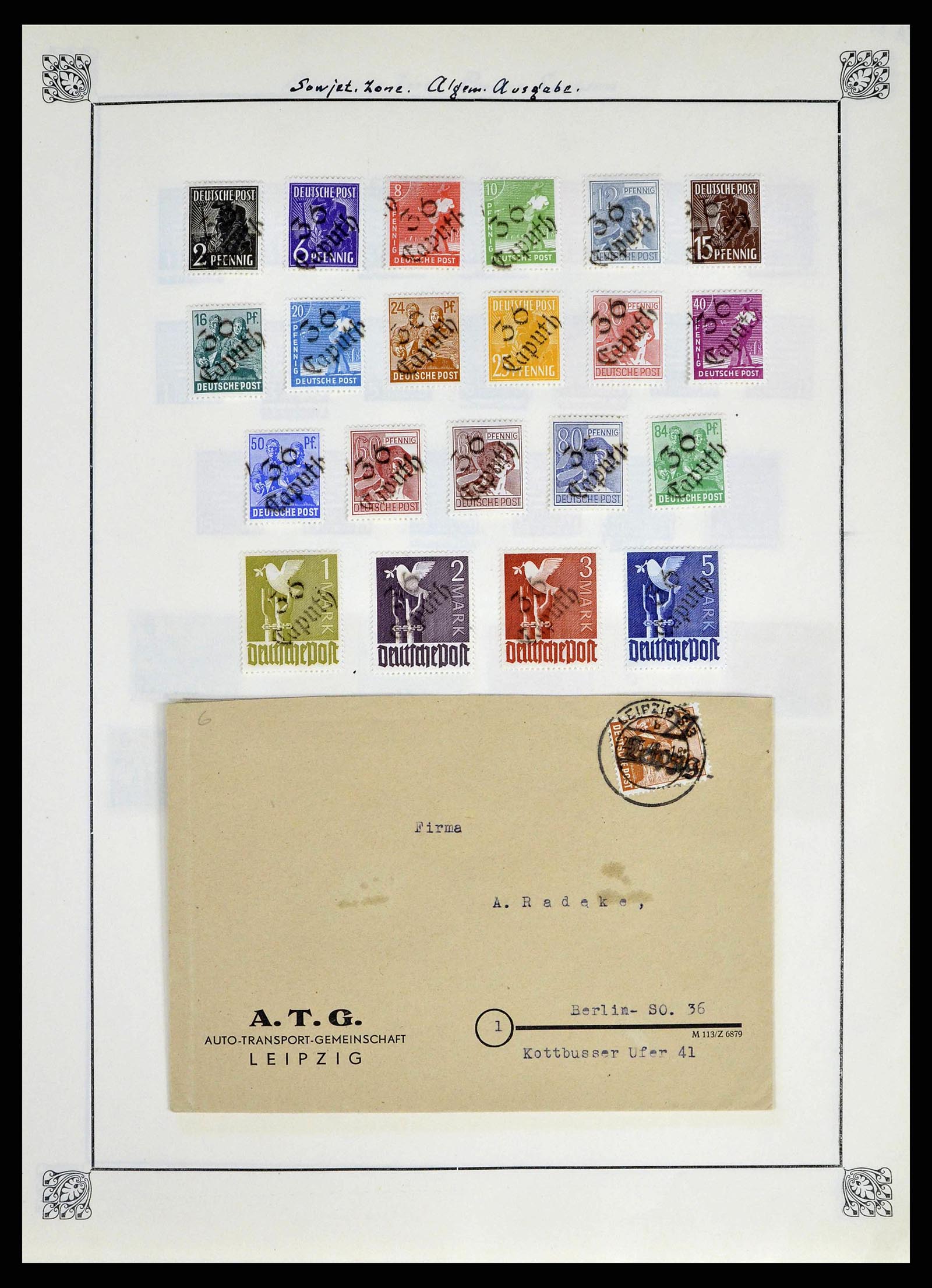 38713 0027 - Stamp collection 38713 German Zones 1945-1949.