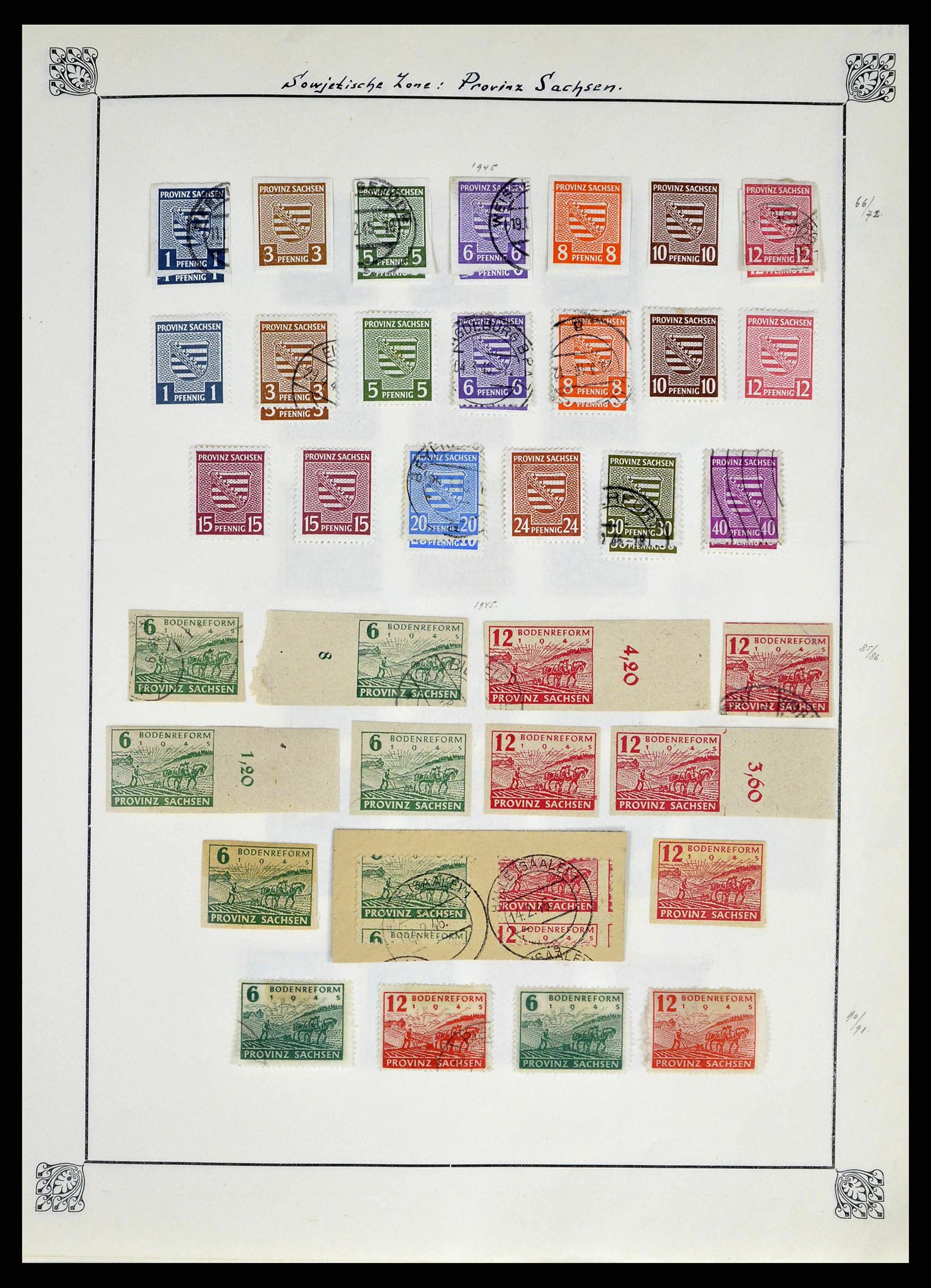38713 0028 - Stamp collection 38713 German Zones 1945-1949.