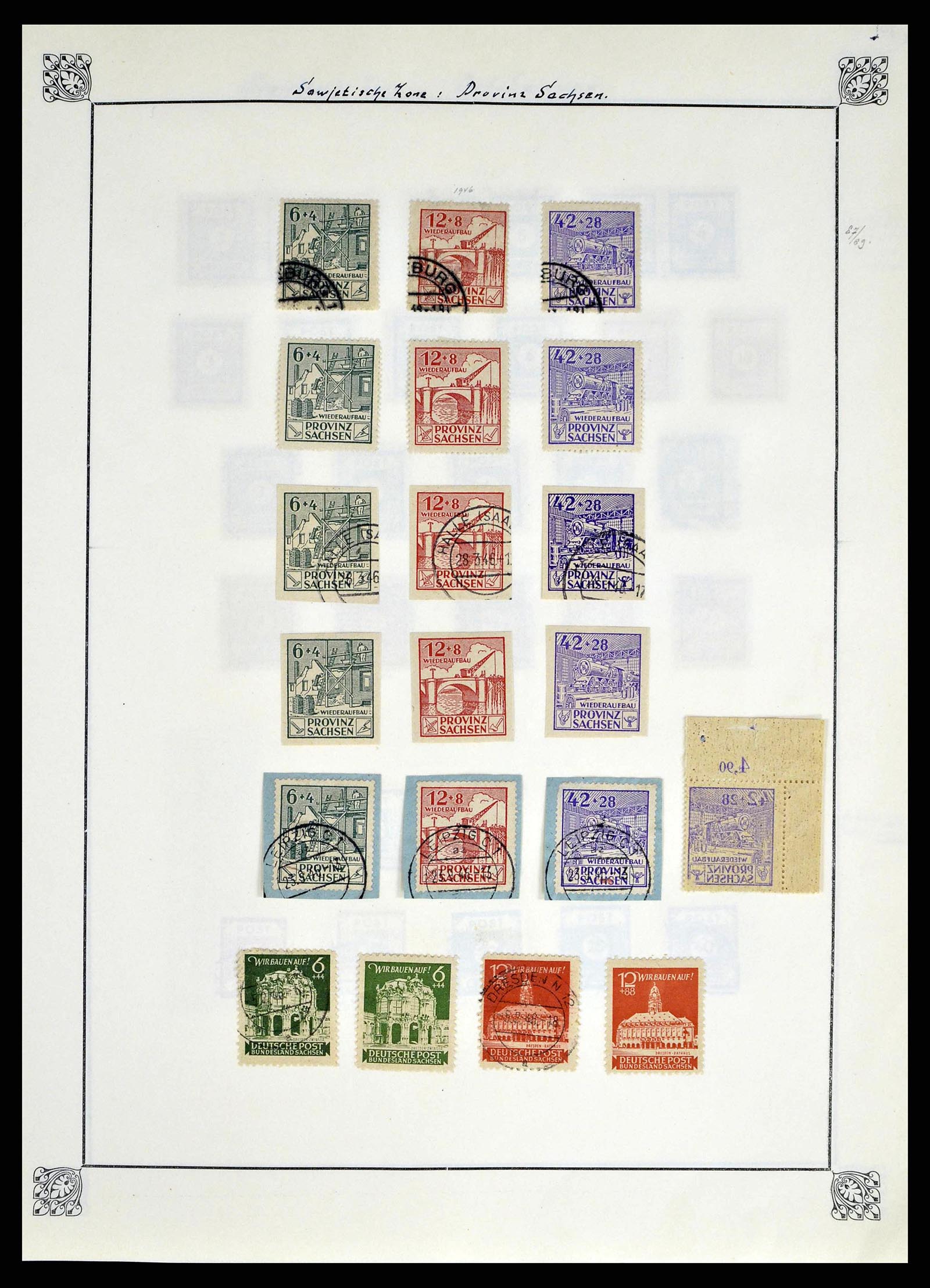 38713 0029 - Stamp collection 38713 German Zones 1945-1949.