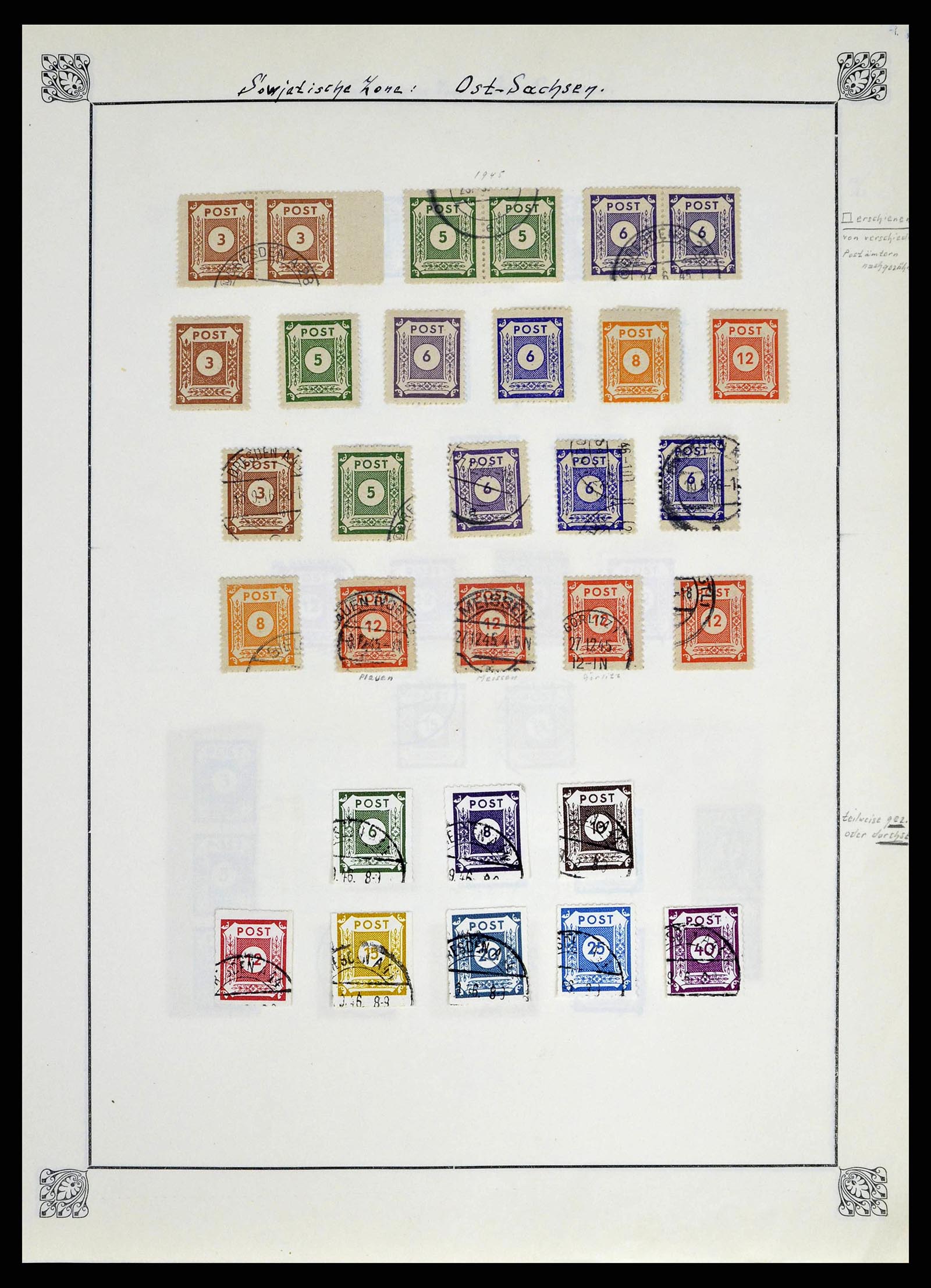 38713 0030 - Stamp collection 38713 German Zones 1945-1949.