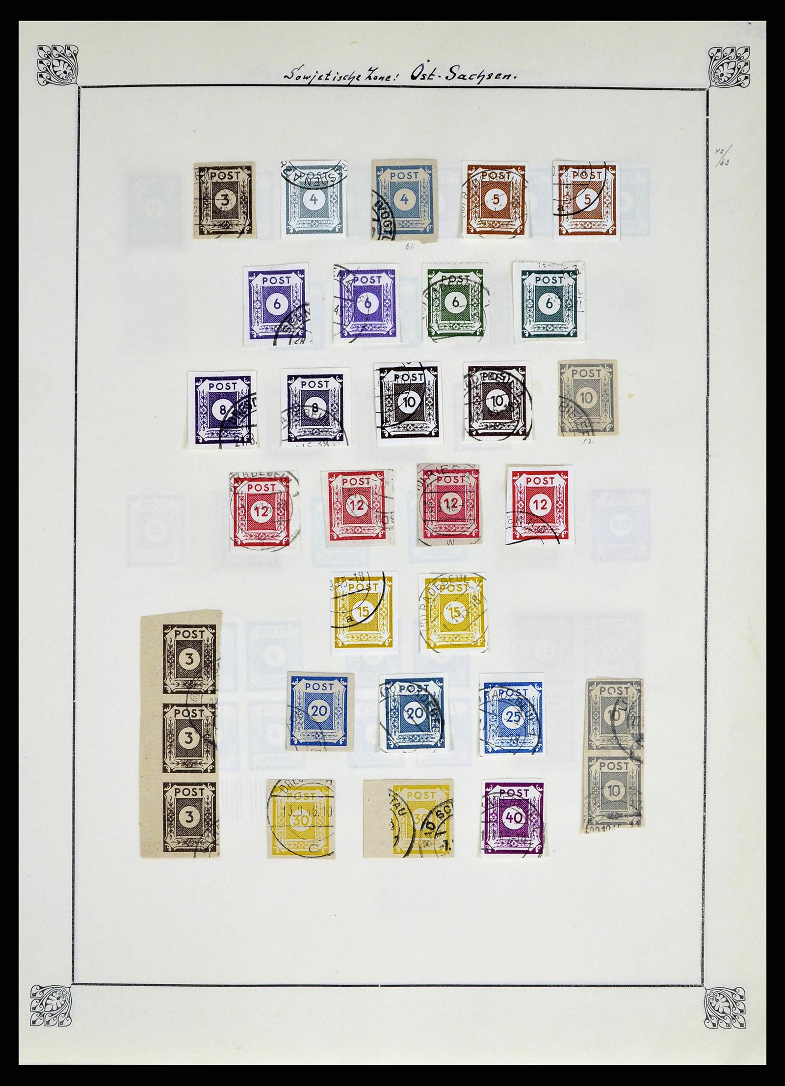 38713 0031 - Stamp collection 38713 German Zones 1945-1949.