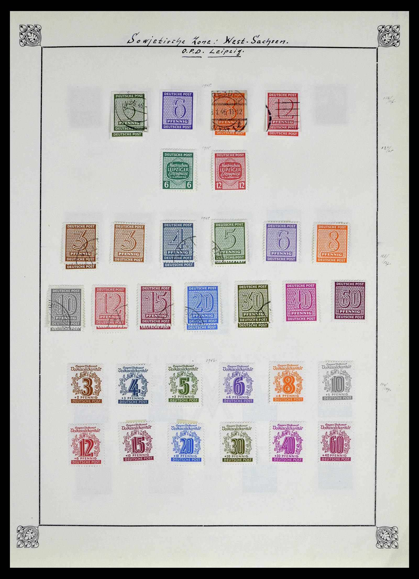 38713 0034 - Stamp collection 38713 German Zones 1945-1949.