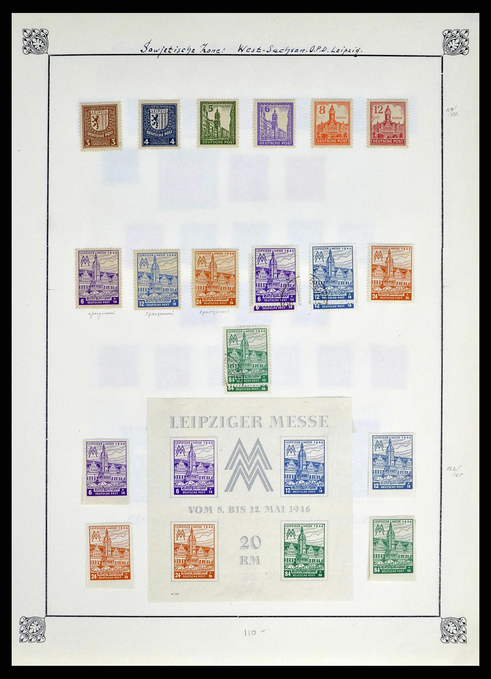 38713 0035 - Stamp collection 38713 German Zones 1945-1949.