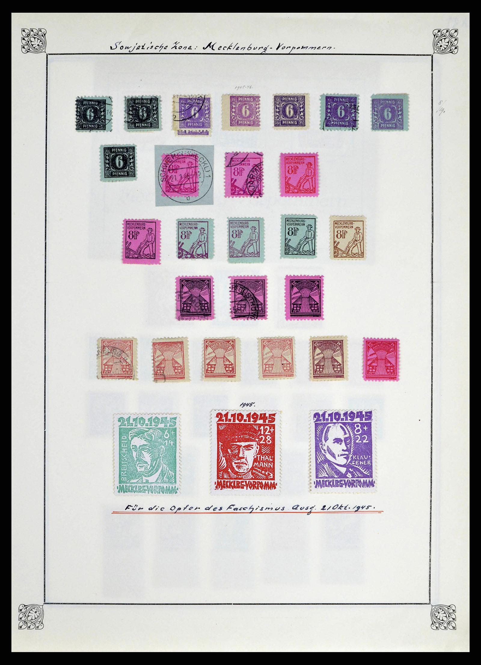 38713 0036 - Stamp collection 38713 German Zones 1945-1949.